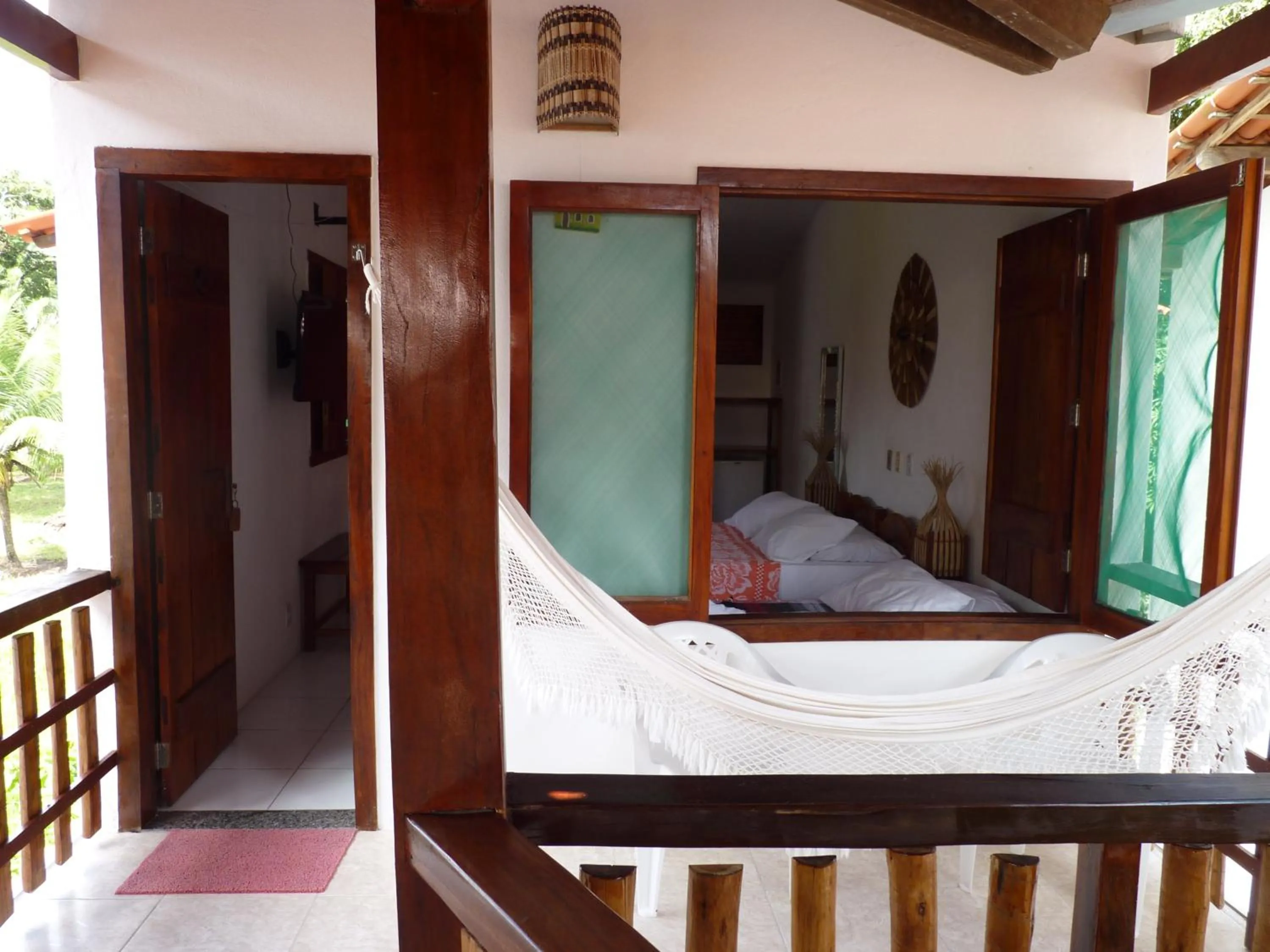 Balcony/Terrace, Bed in Pousada Meu Sossego