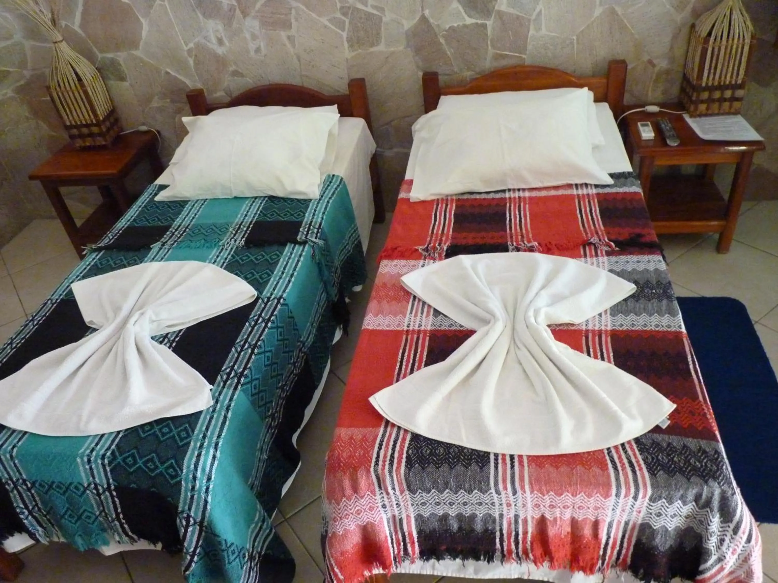 Bed in Pousada Meu Sossego