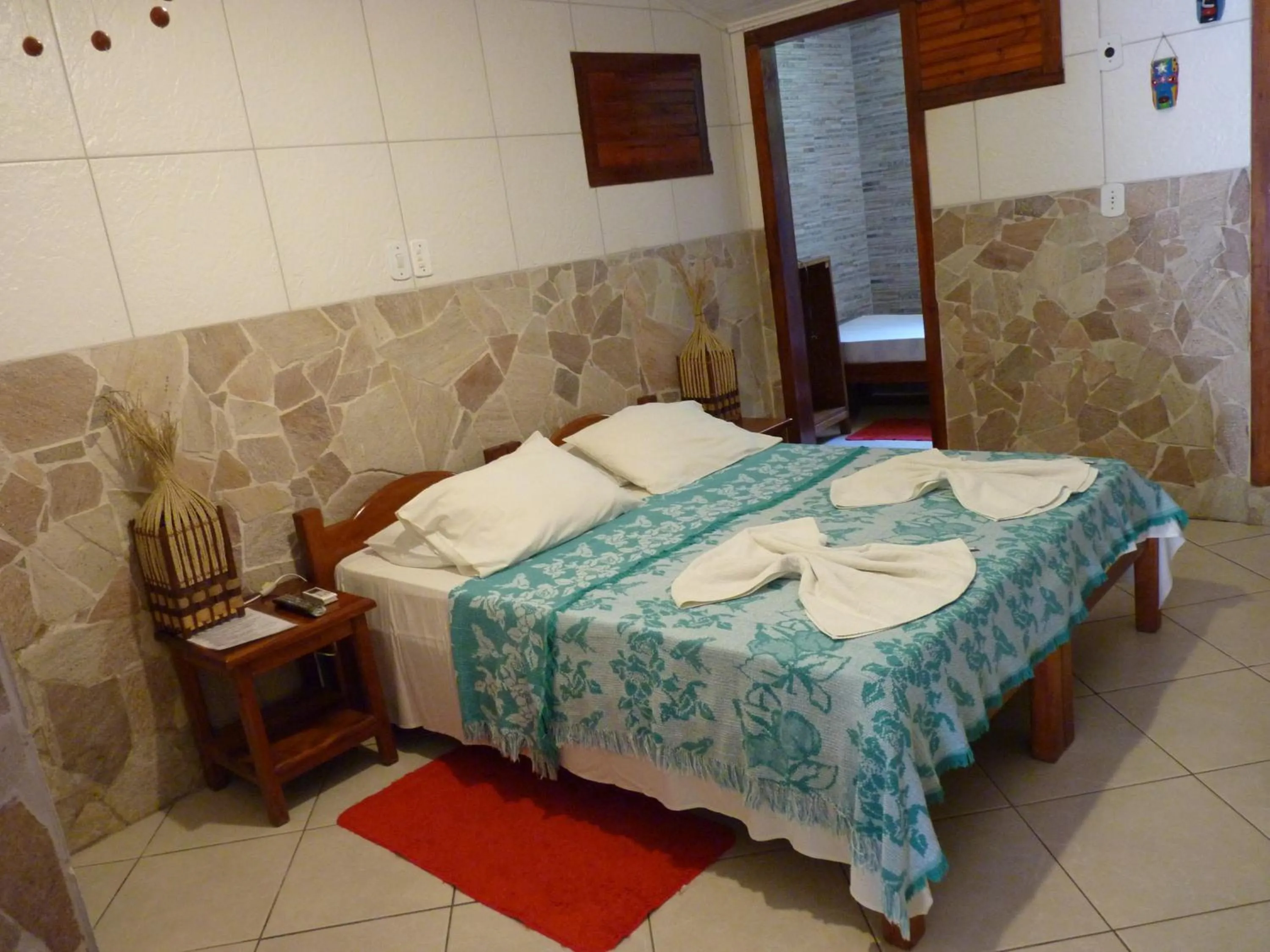 Bed in Pousada Meu Sossego