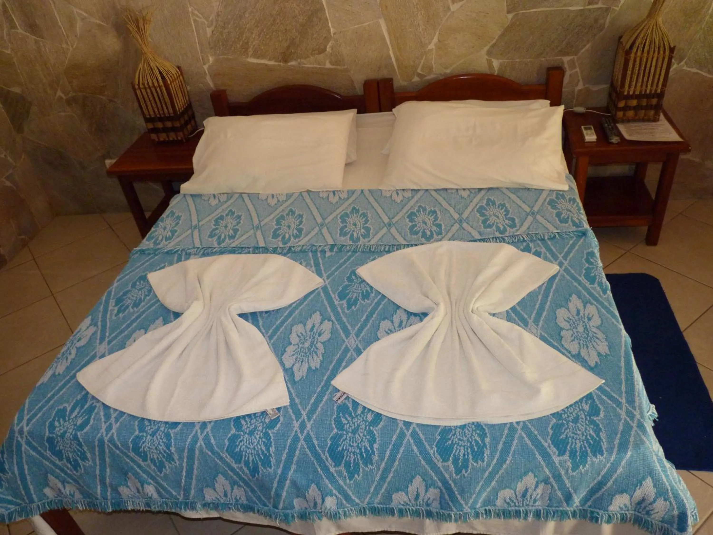Bed in Pousada Meu Sossego