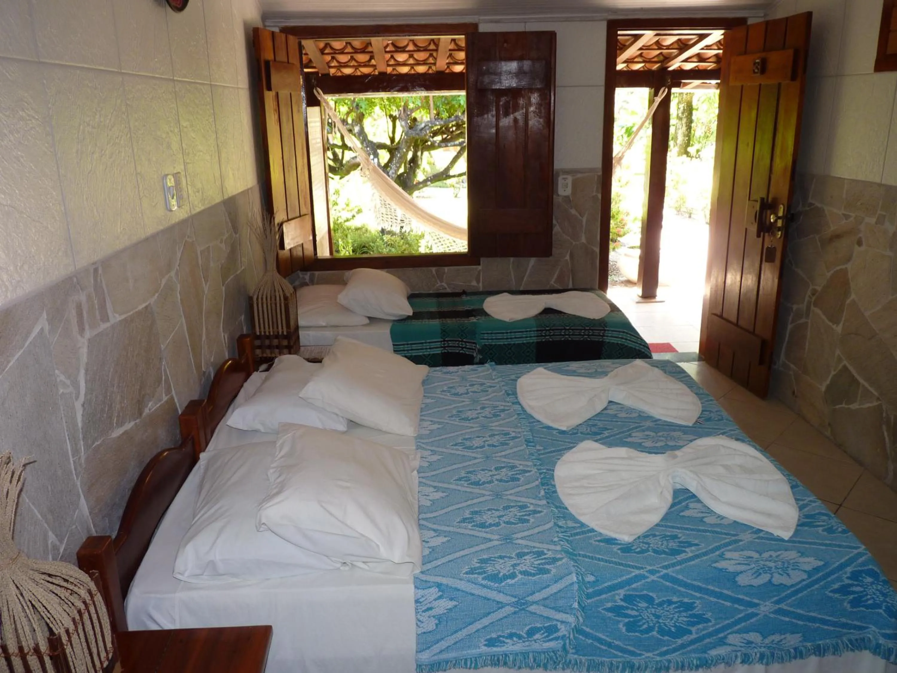 Bed in Pousada Meu Sossego