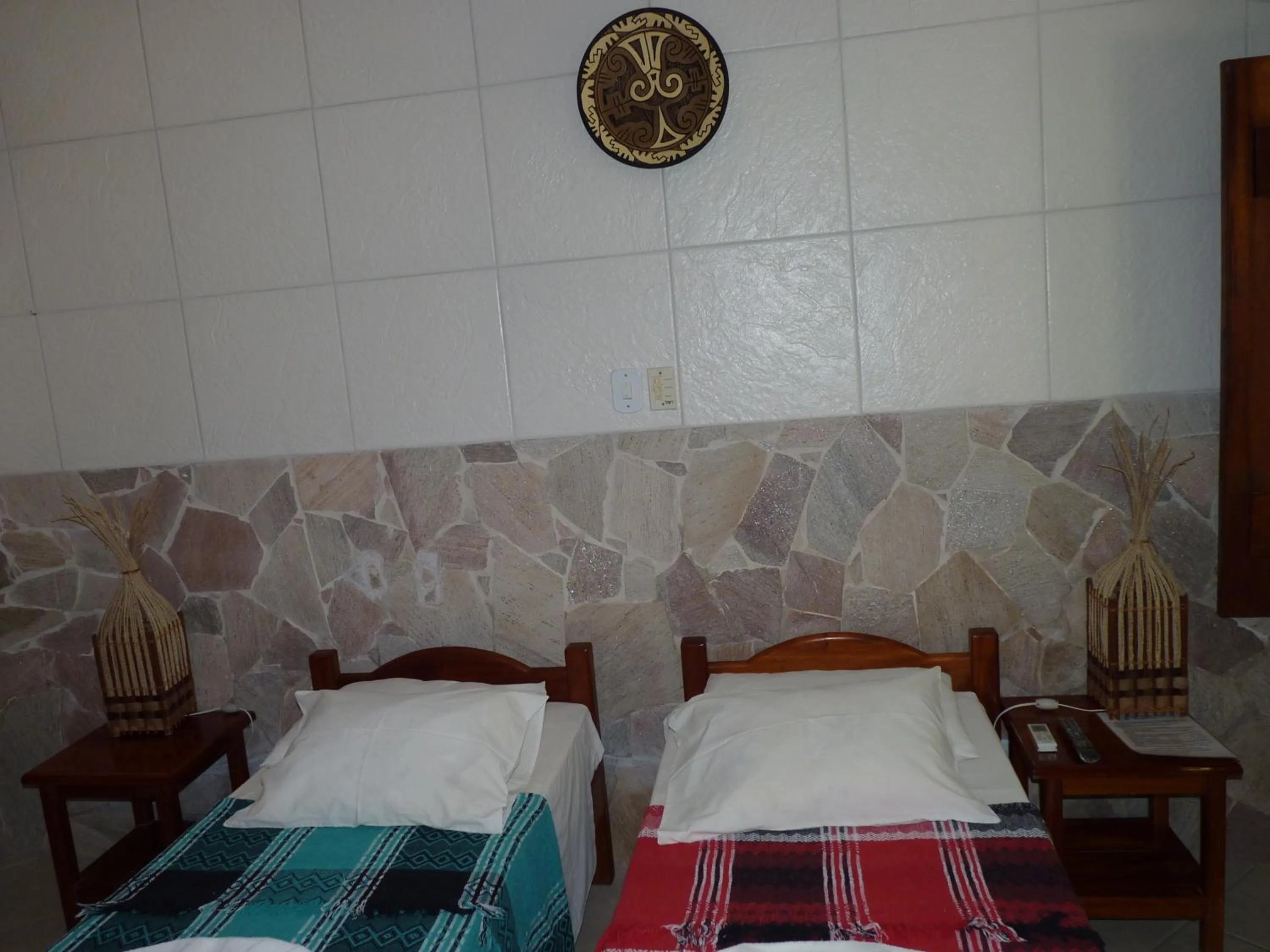 Bed in Pousada Meu Sossego