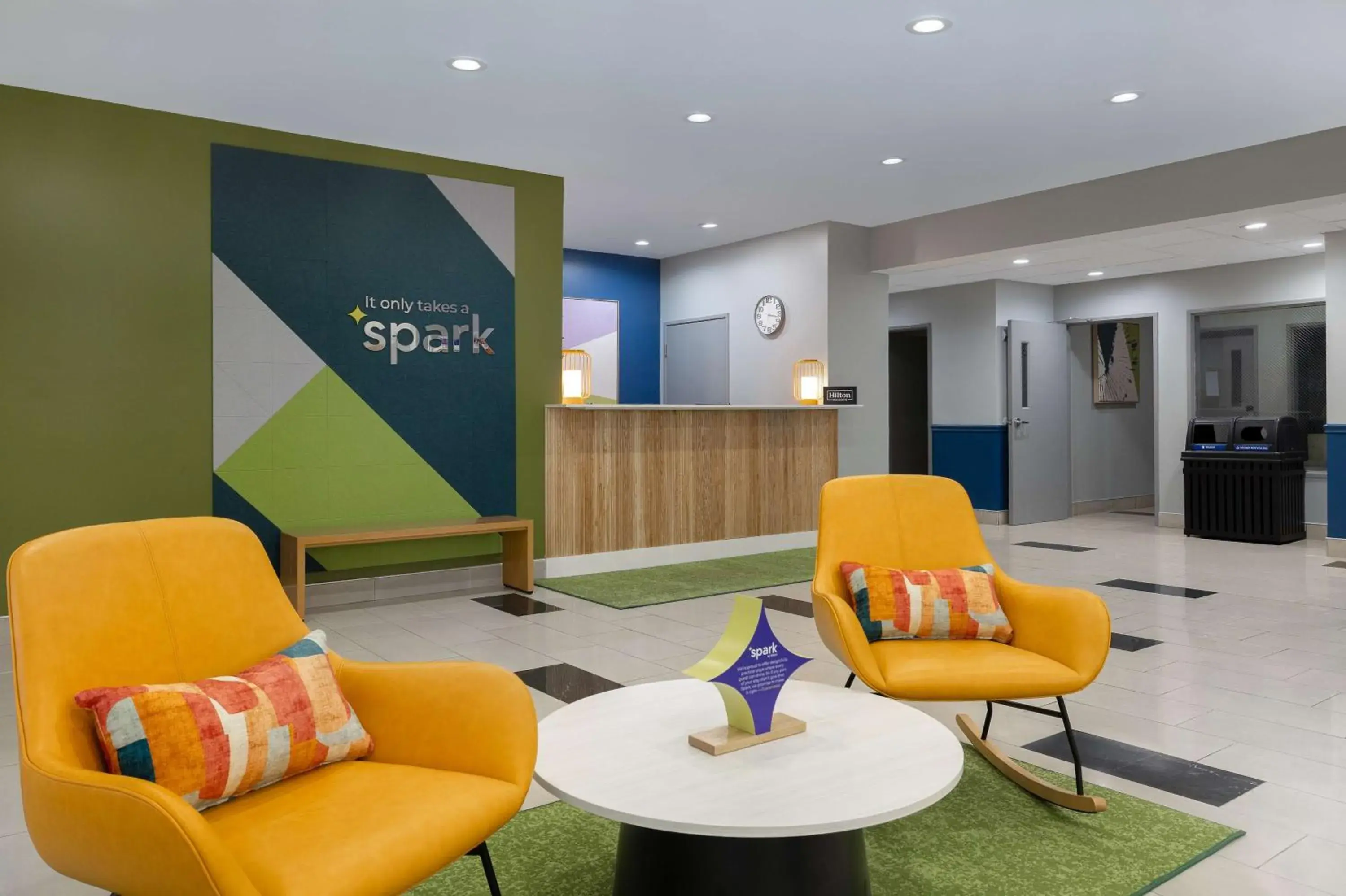 Lobby or reception in Spark By Hilton Evansville East, In Lobby or reception in Spark By Hilton Evansville East, In