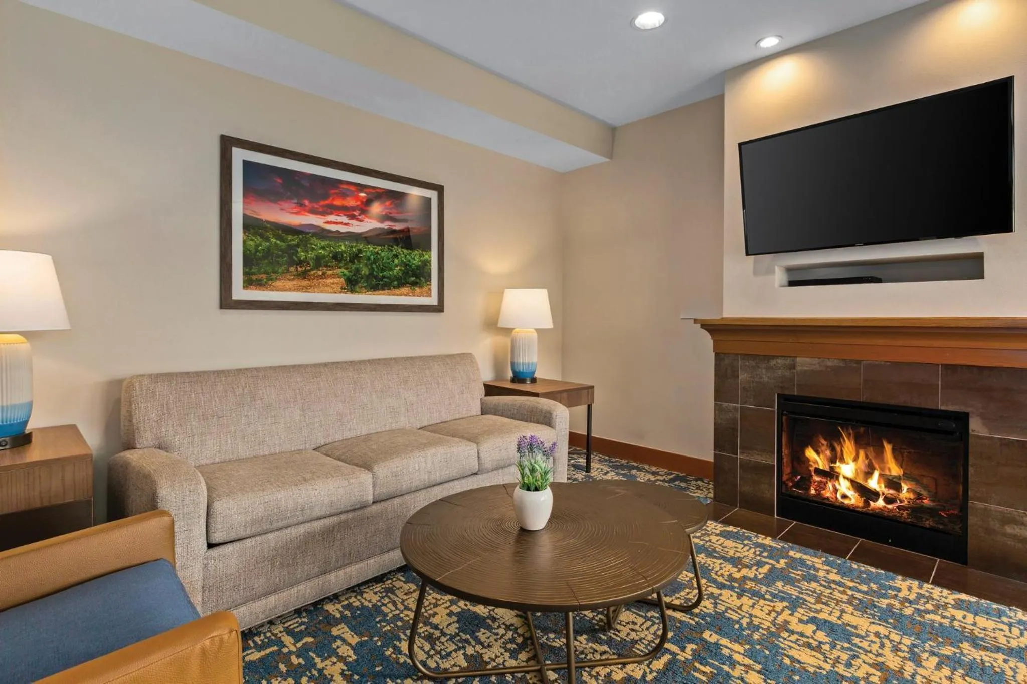 Living room in WorldMark Chelan - Lake House