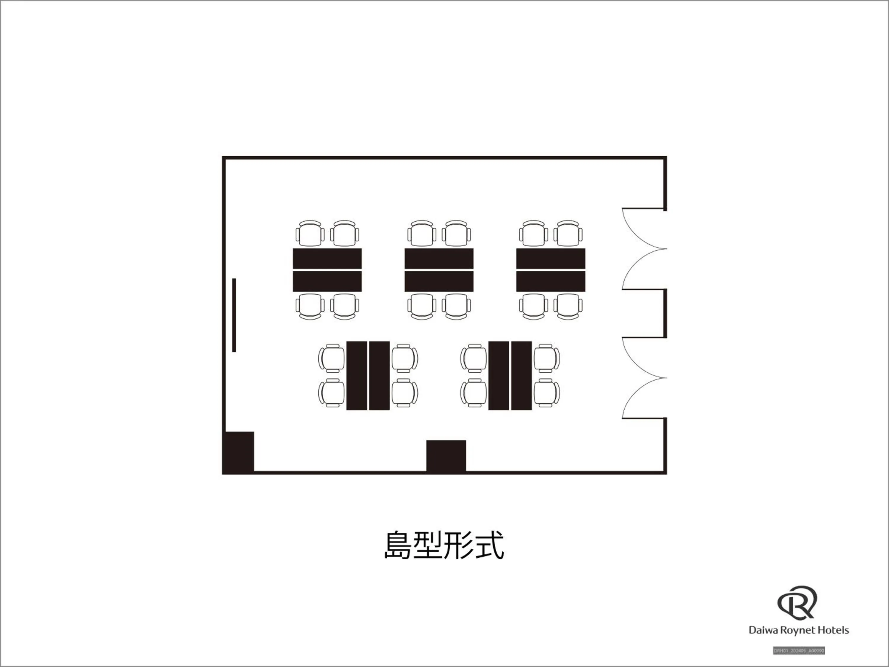Floor plan in Daiwa Roynet Hotel Aomori