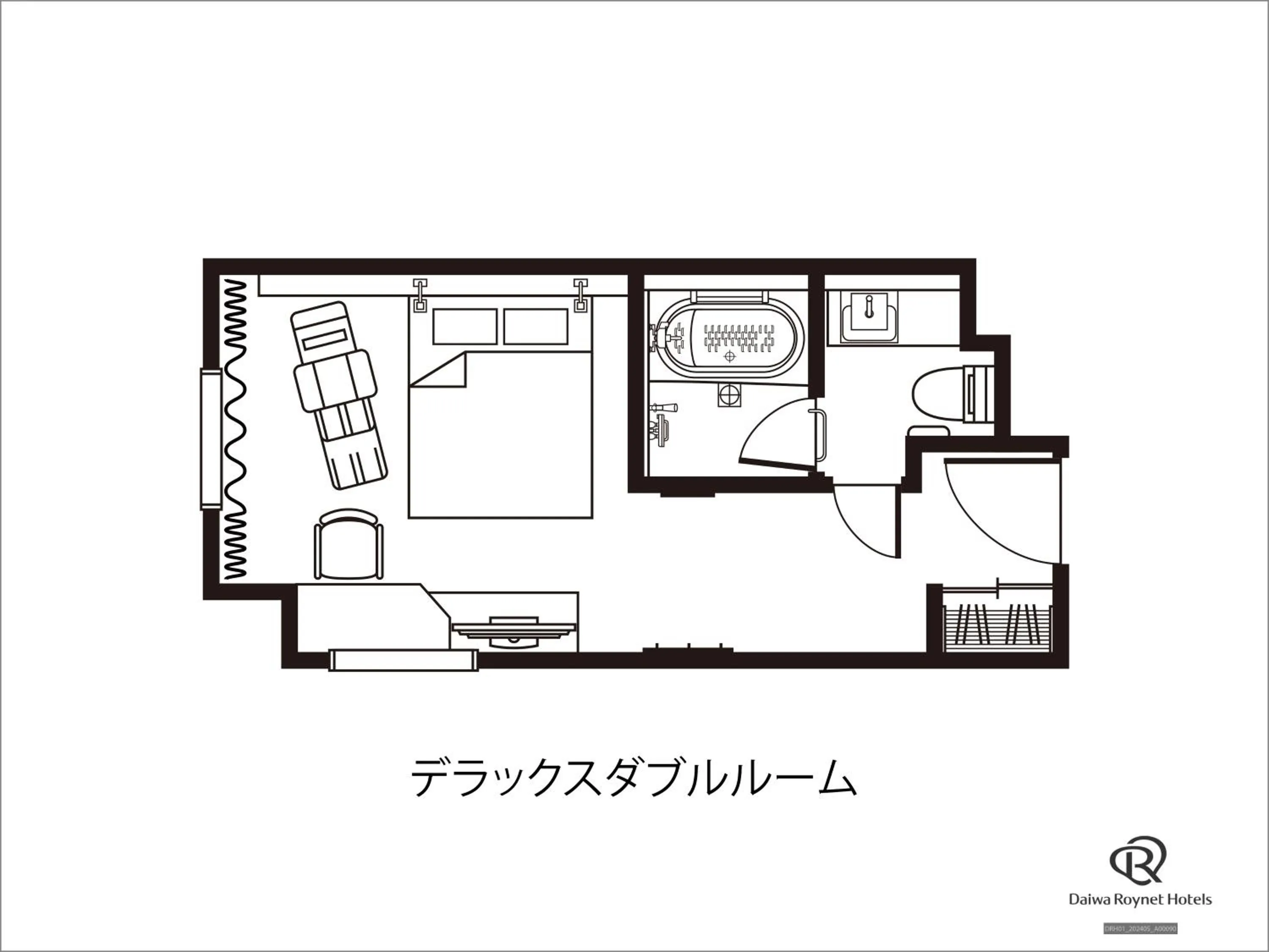 Floor plan in Daiwa Roynet Hotel Aomori