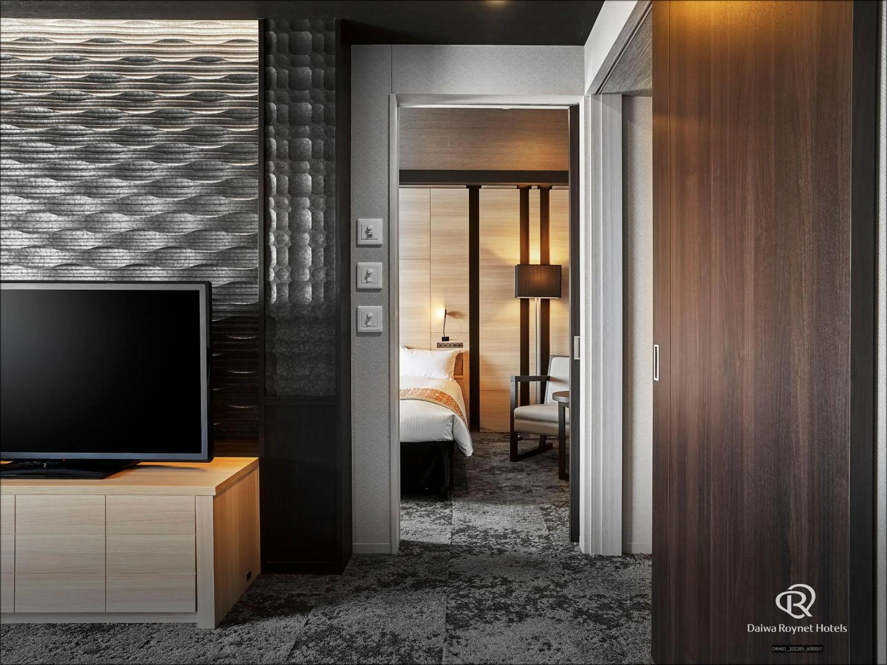 Photo of the whole room, Bed in Daiwa Roynet Hotel Aomori