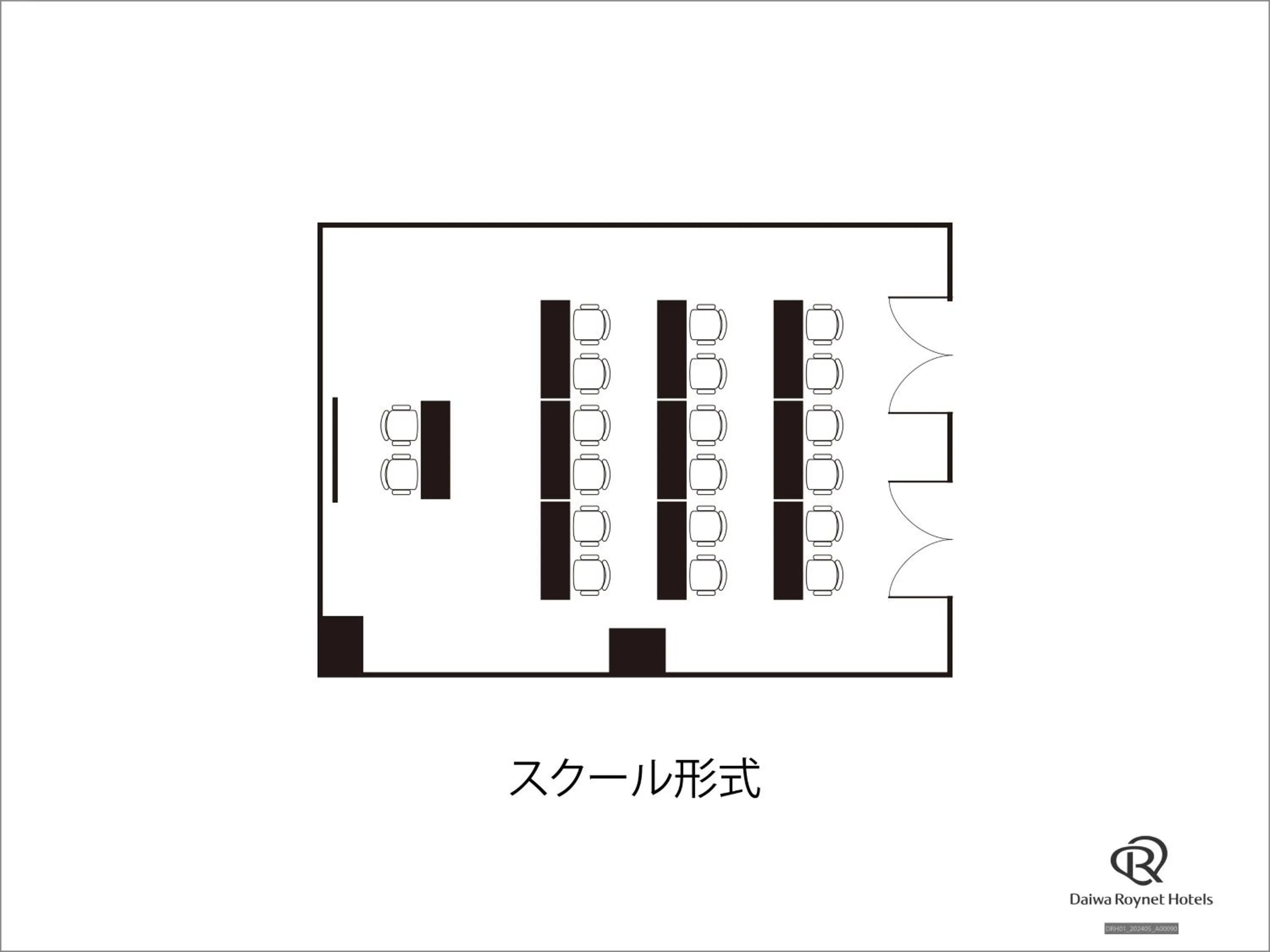 Floor plan in Daiwa Roynet Hotel Aomori