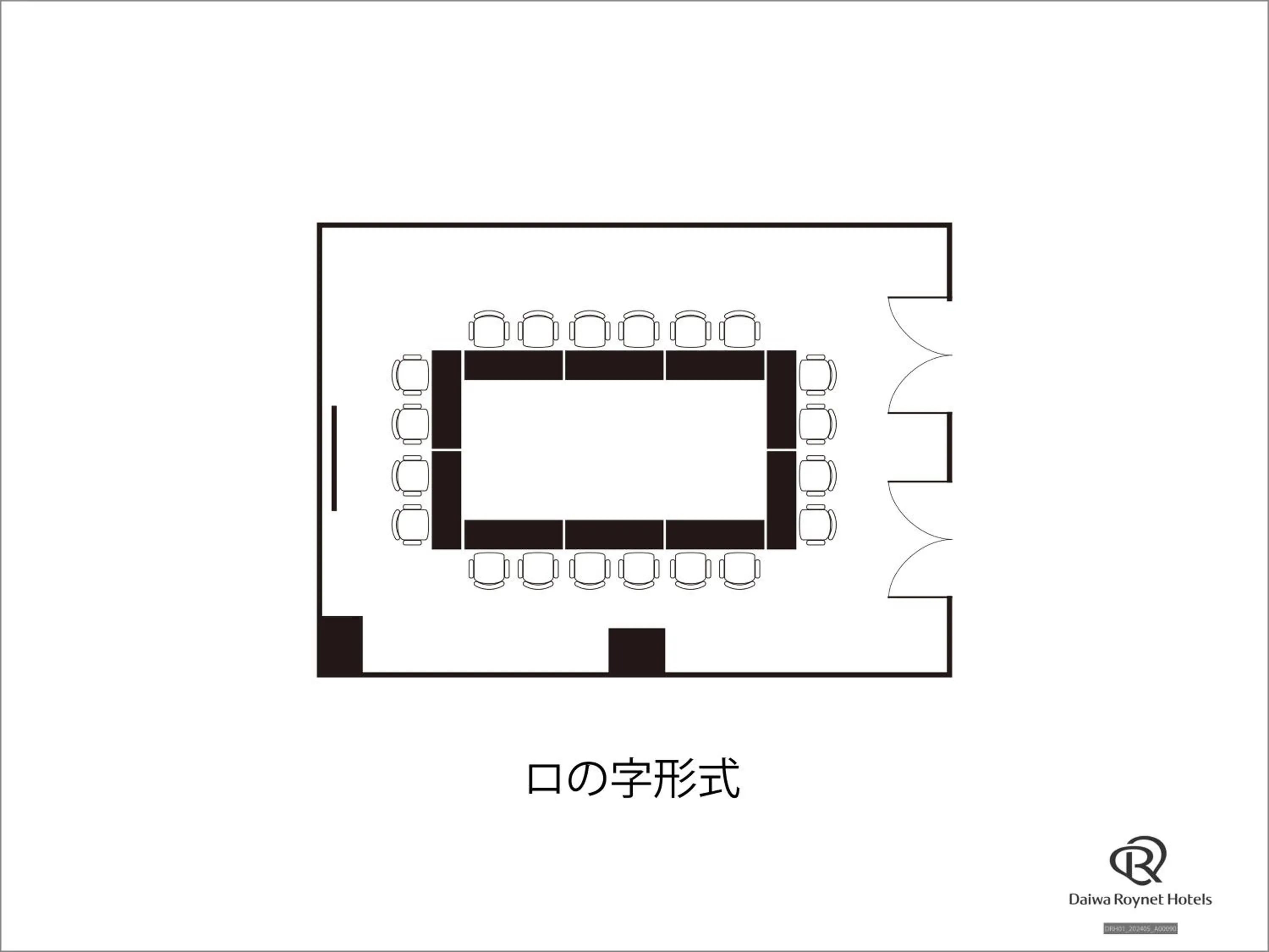 Floor plan in Daiwa Roynet Hotel Aomori