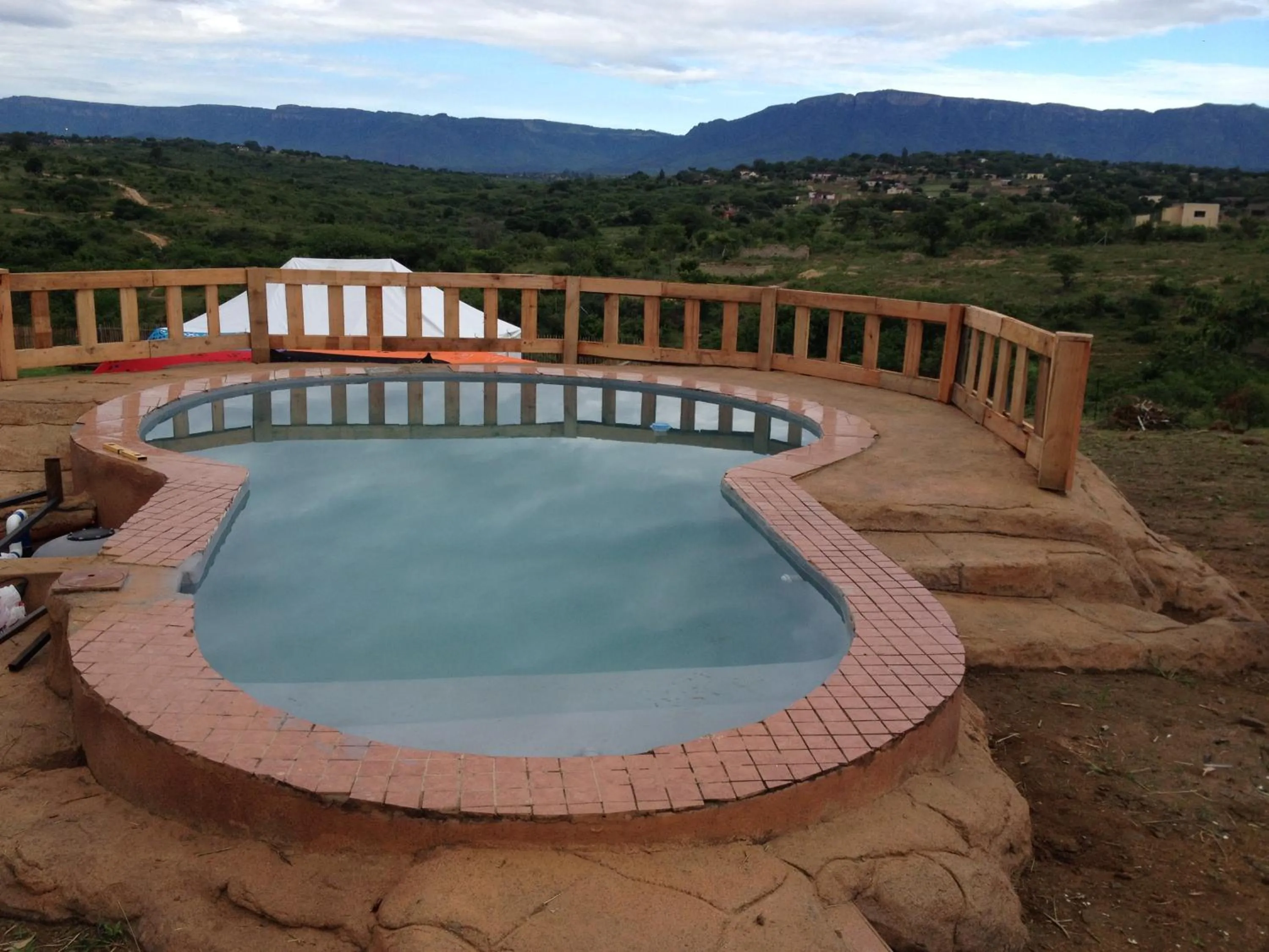 Swimming pool in Rhurhy Guest House