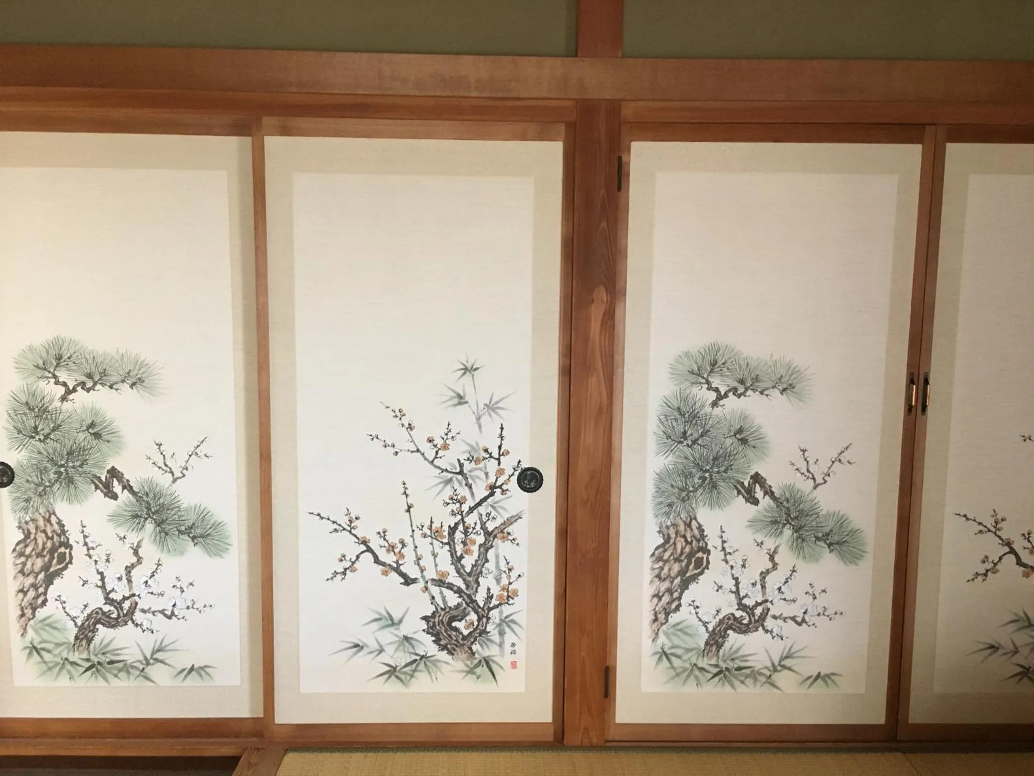 Decorative detail in Masugataya Ryokan