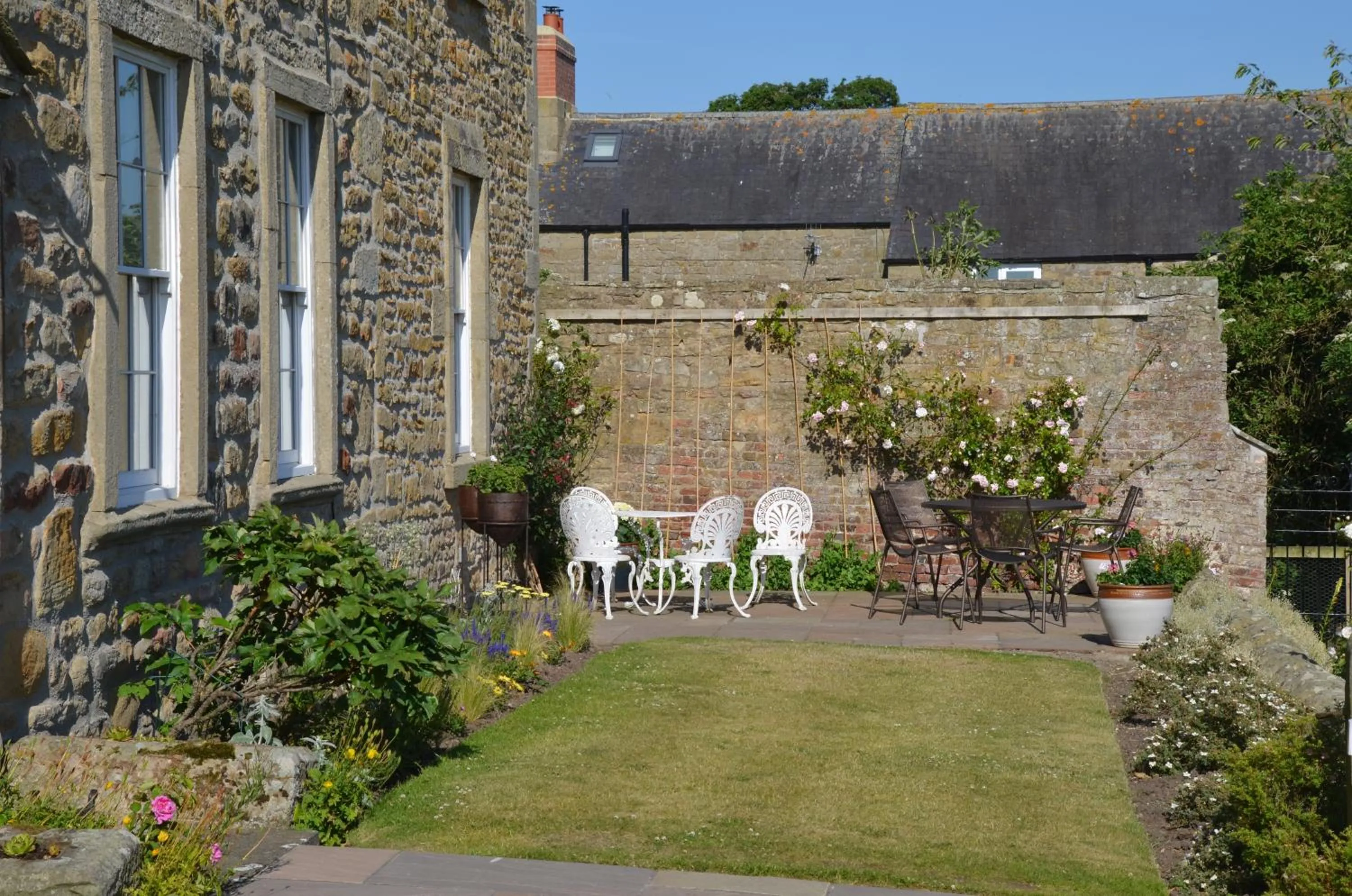 Garden view in Errington House