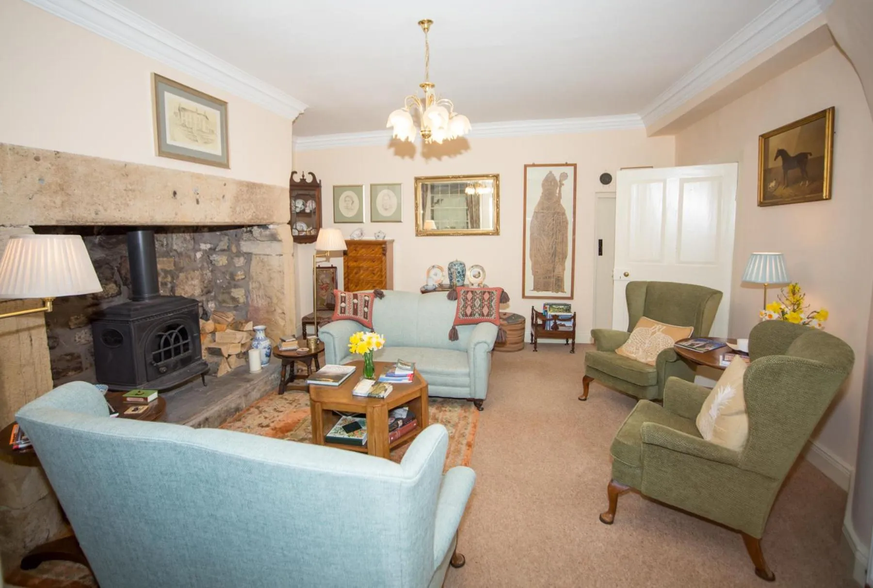 Living room in Errington House