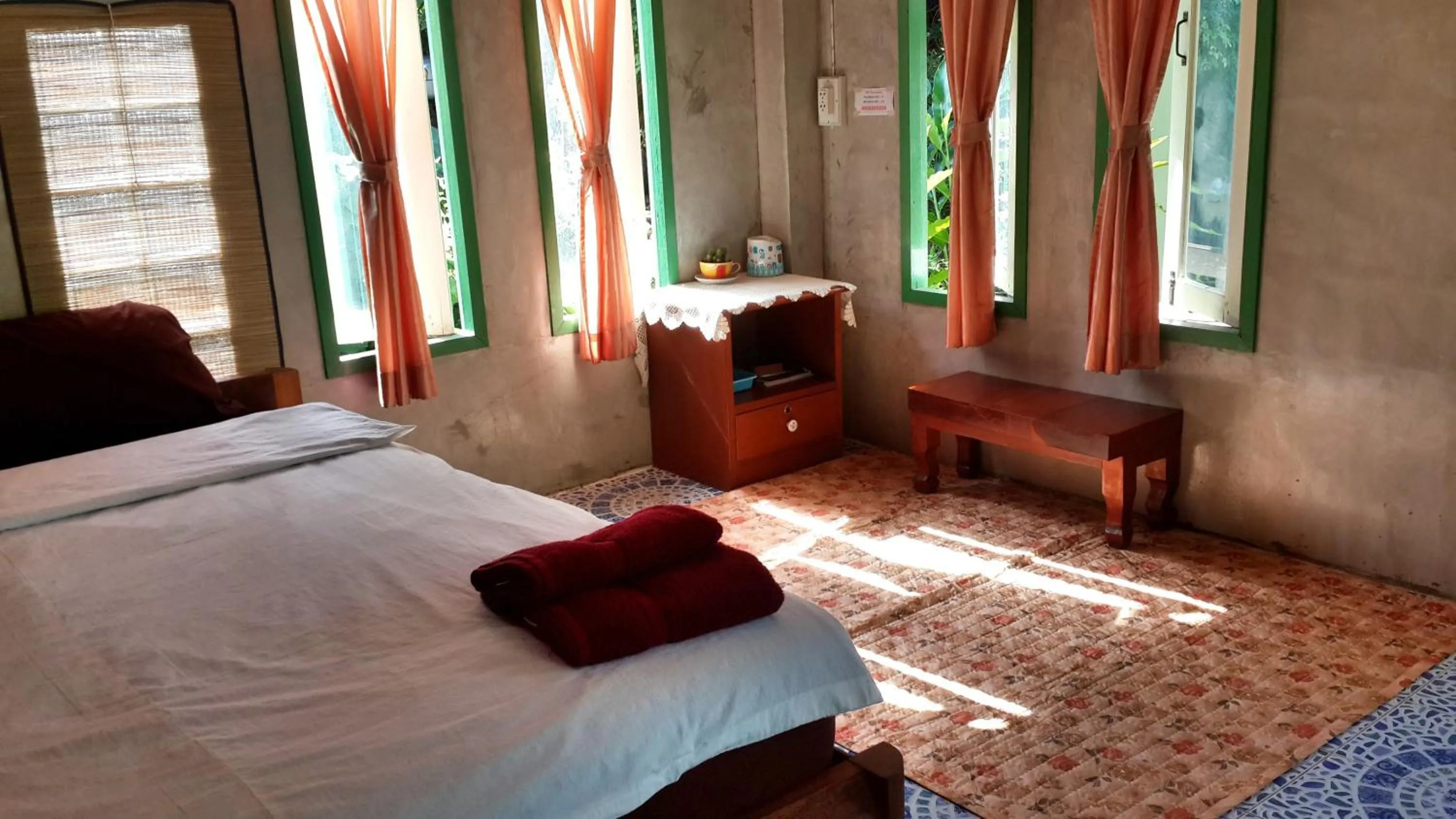 Property building, Bed in Rainbow House Pai