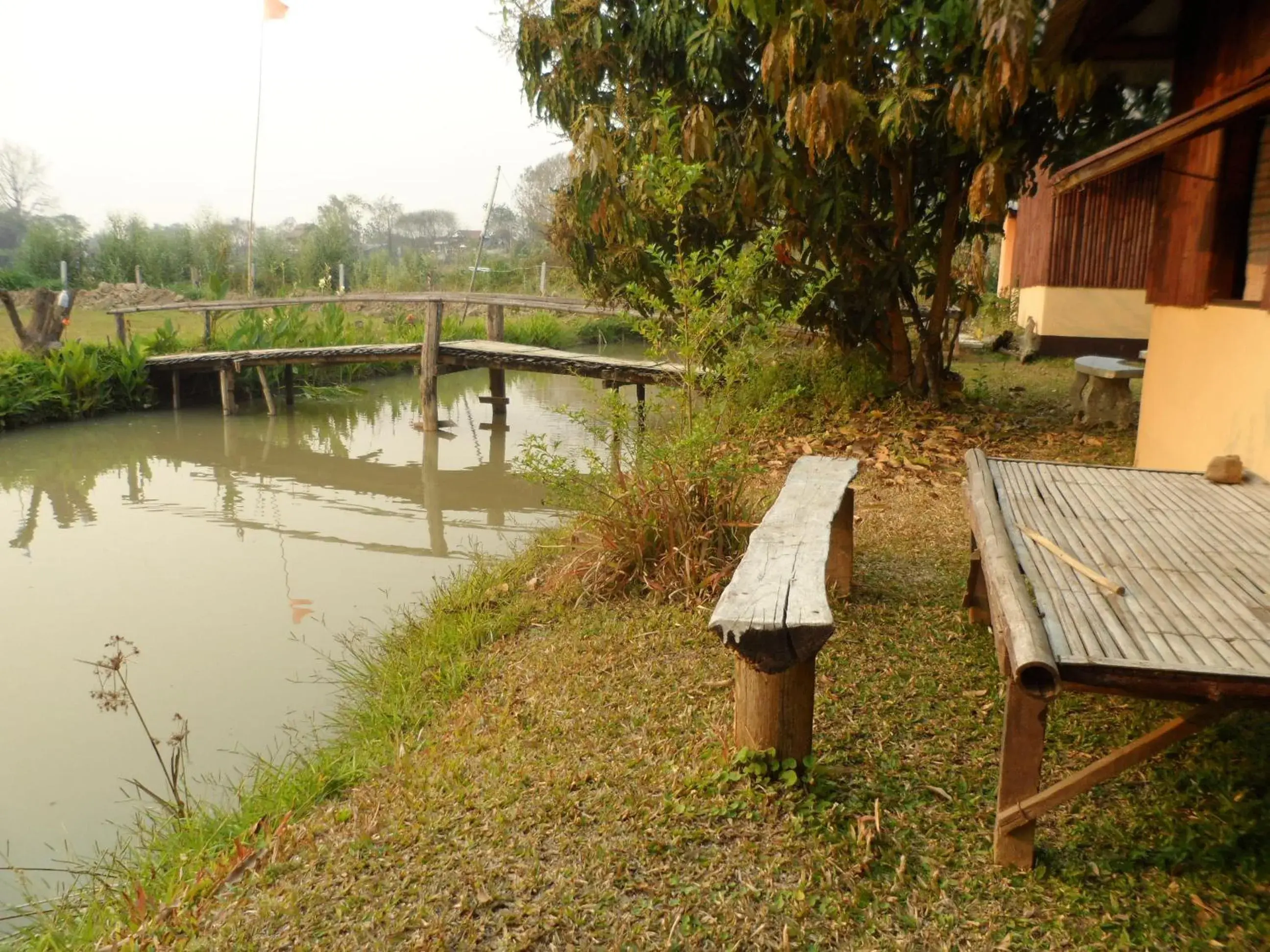 River view in Rainbow House Pai River view in Rainbow House Pai