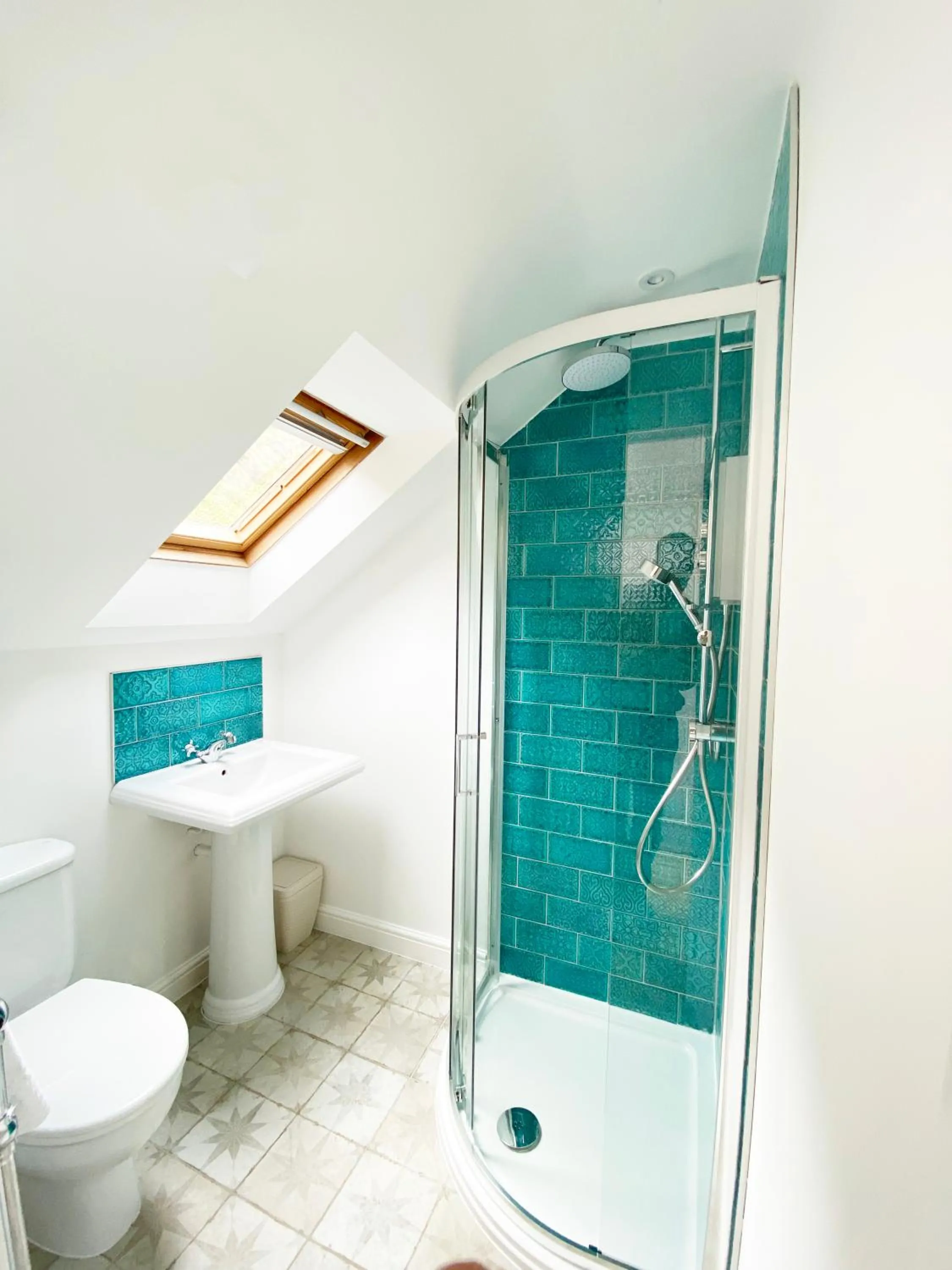 Bathroom in Tolcarne Beach Apartments