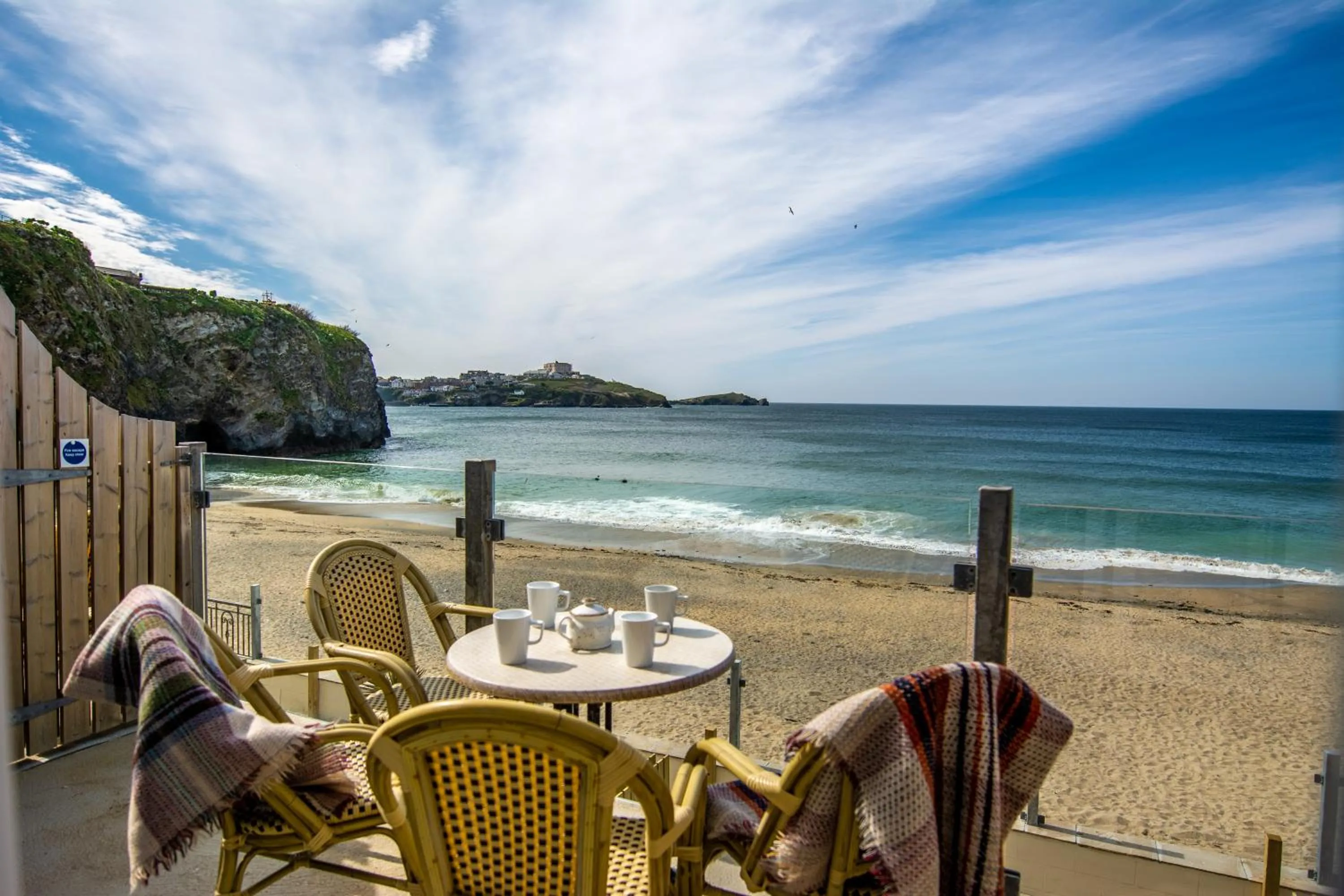 Balcony/Terrace in Tolcarne Beach Apartments