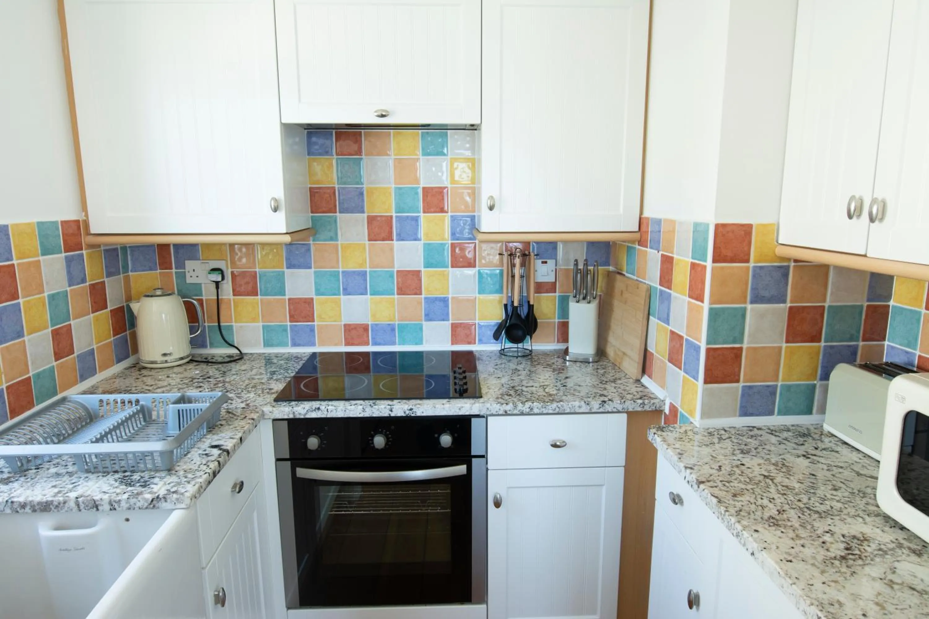 kitchen in Tolcarne Beach Apartments