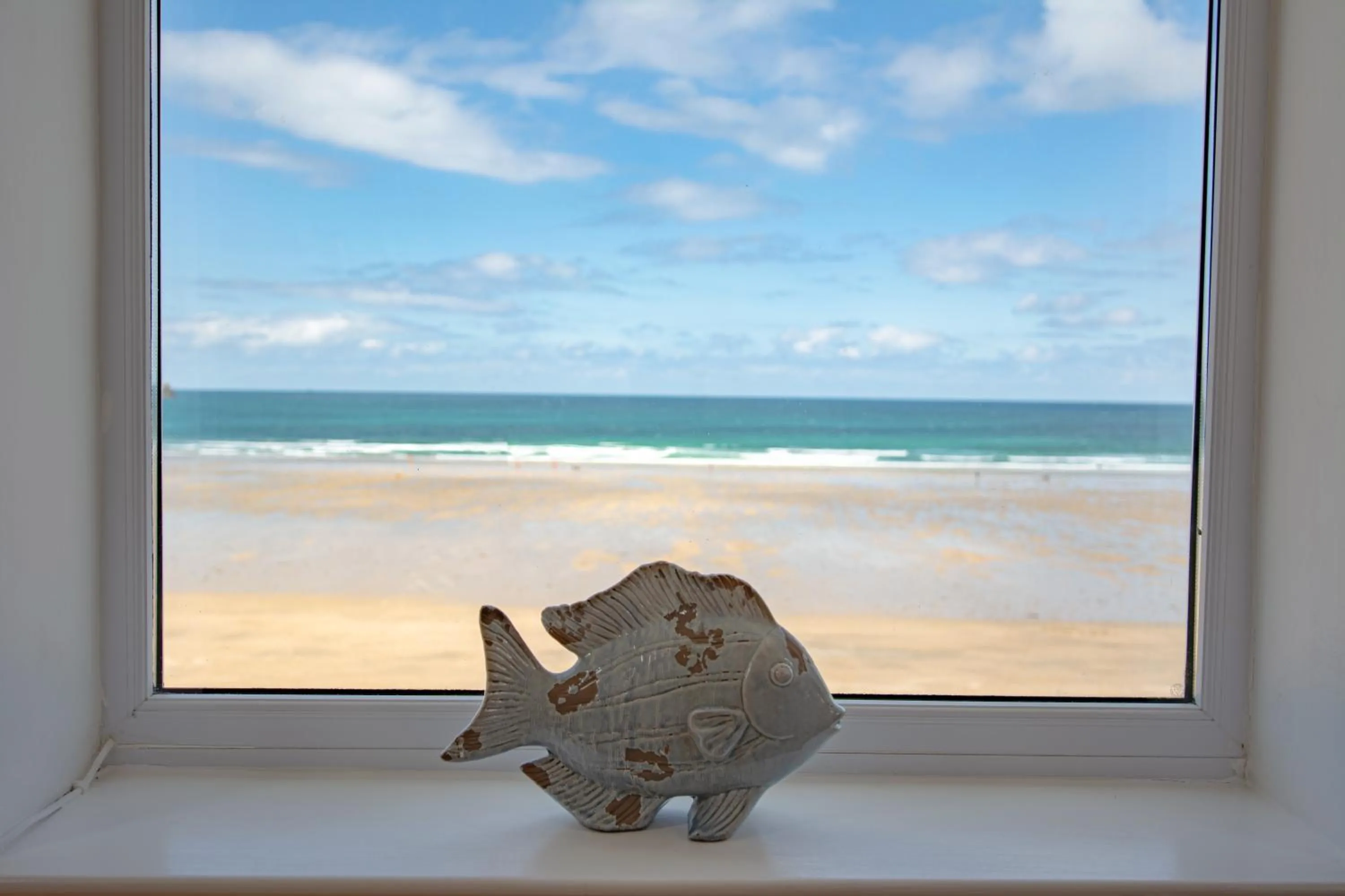 Sea view in Tolcarne Beach Apartments