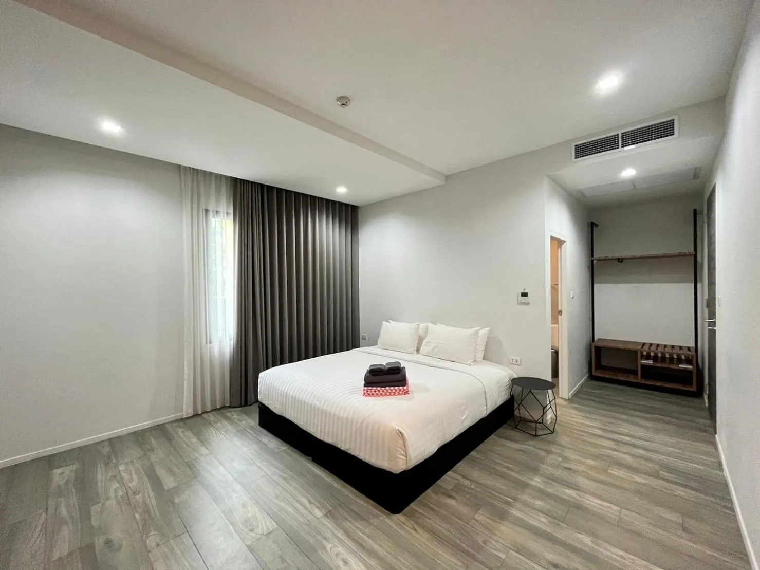 Bed in 9D Sport Hotel