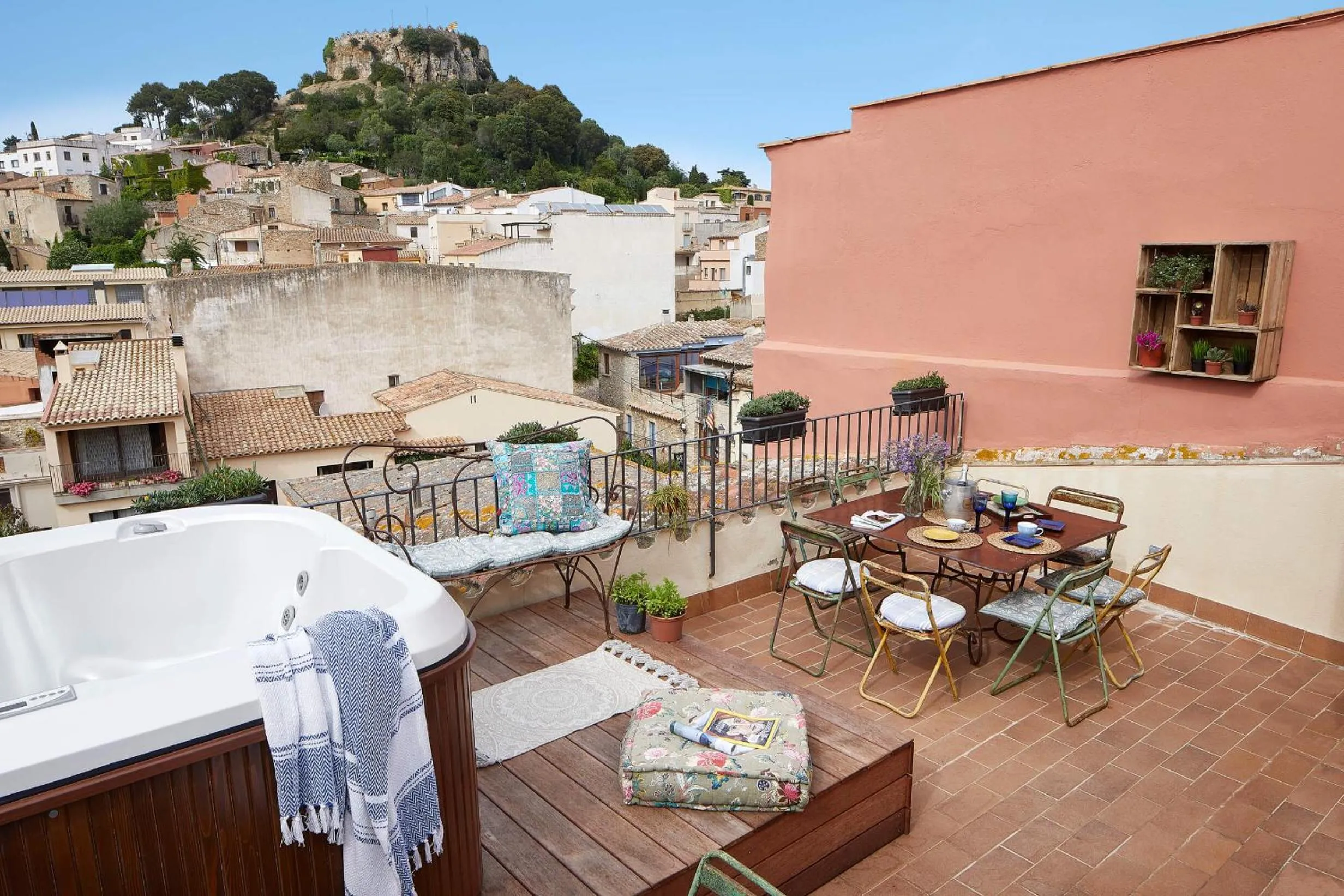 Balcony/Terrace in La Indiana de Begur, Petit Hotel Boutique