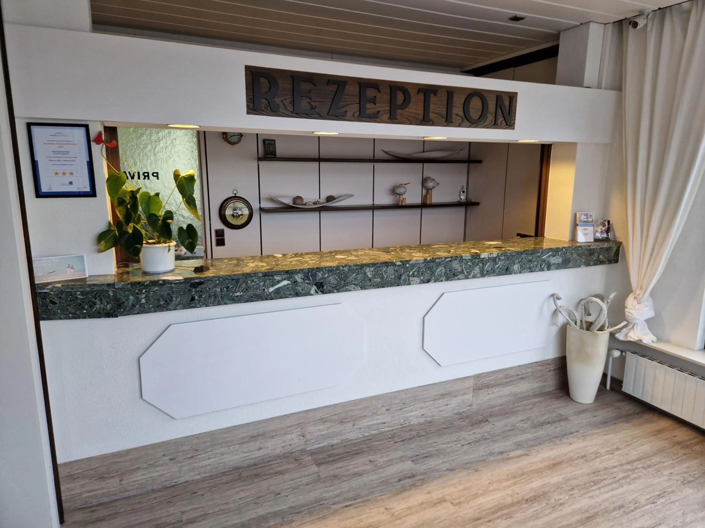 Lobby or reception in Hotel Meeresfriede