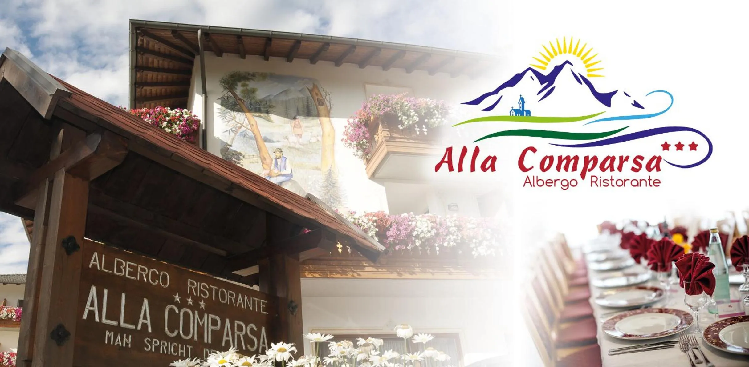 Logo/Certificate/Sign in Albergo Alla Comparsa
