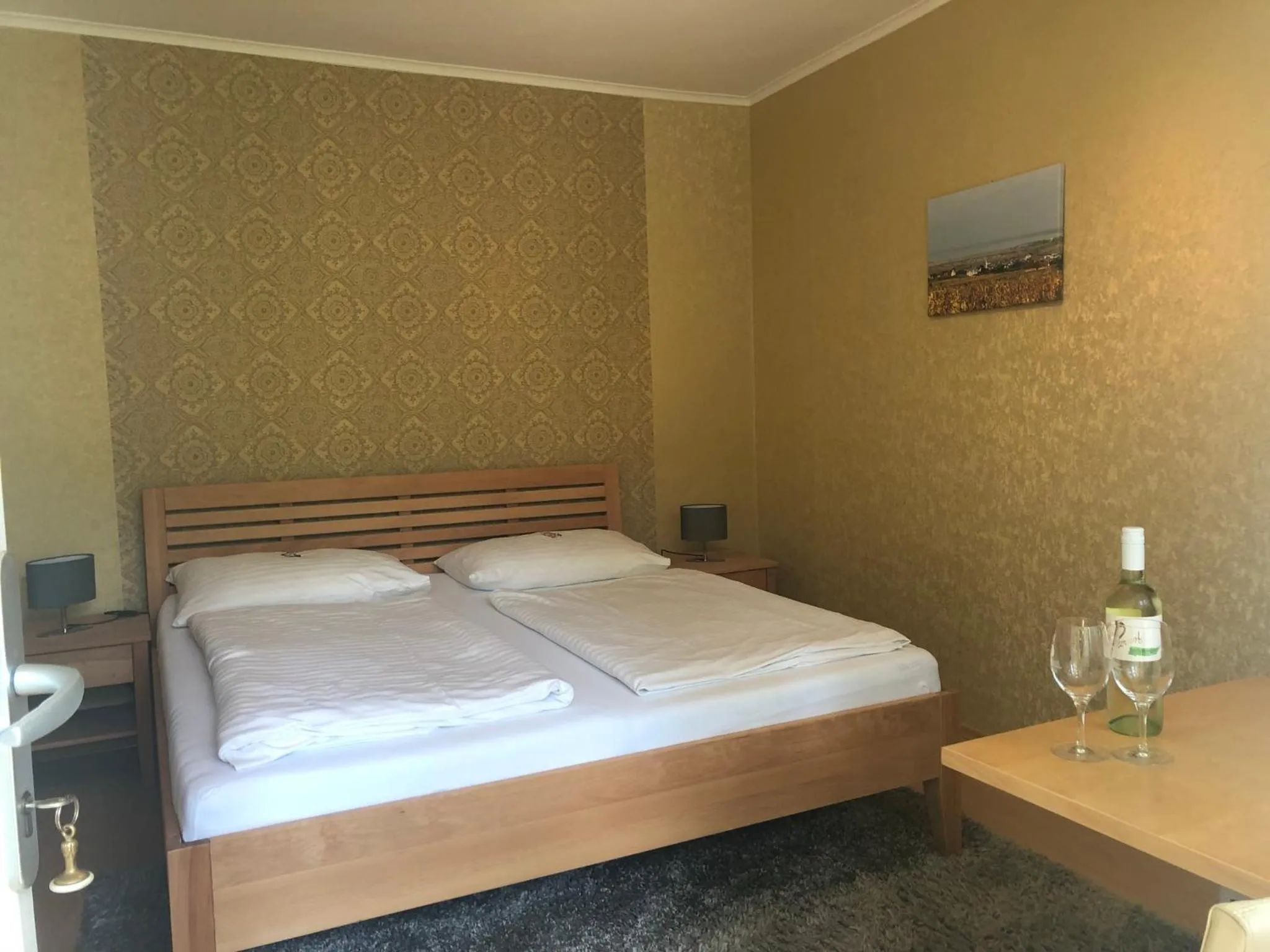 Bed in Pension Peterhof