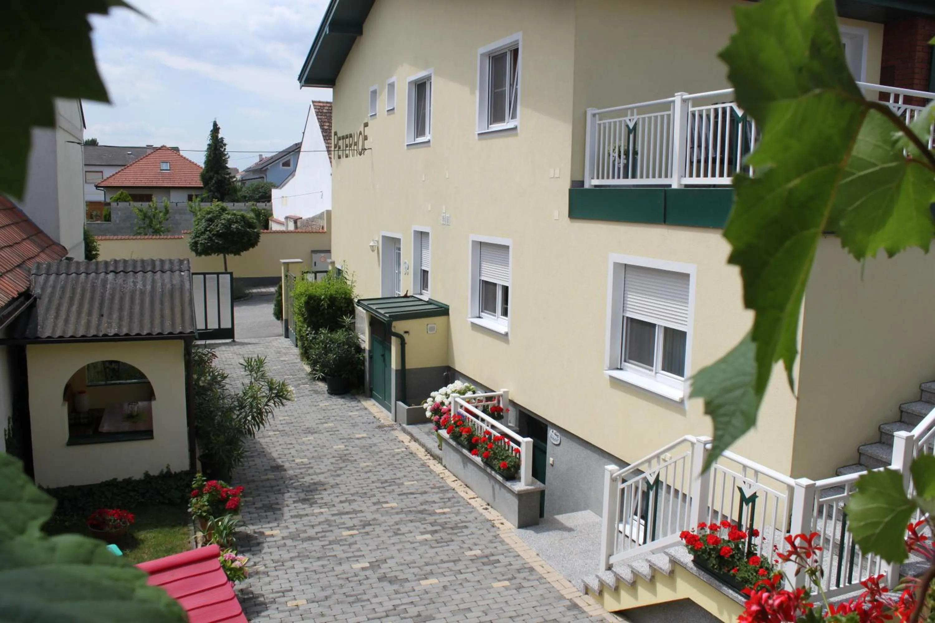 Patio in Pension Peterhof