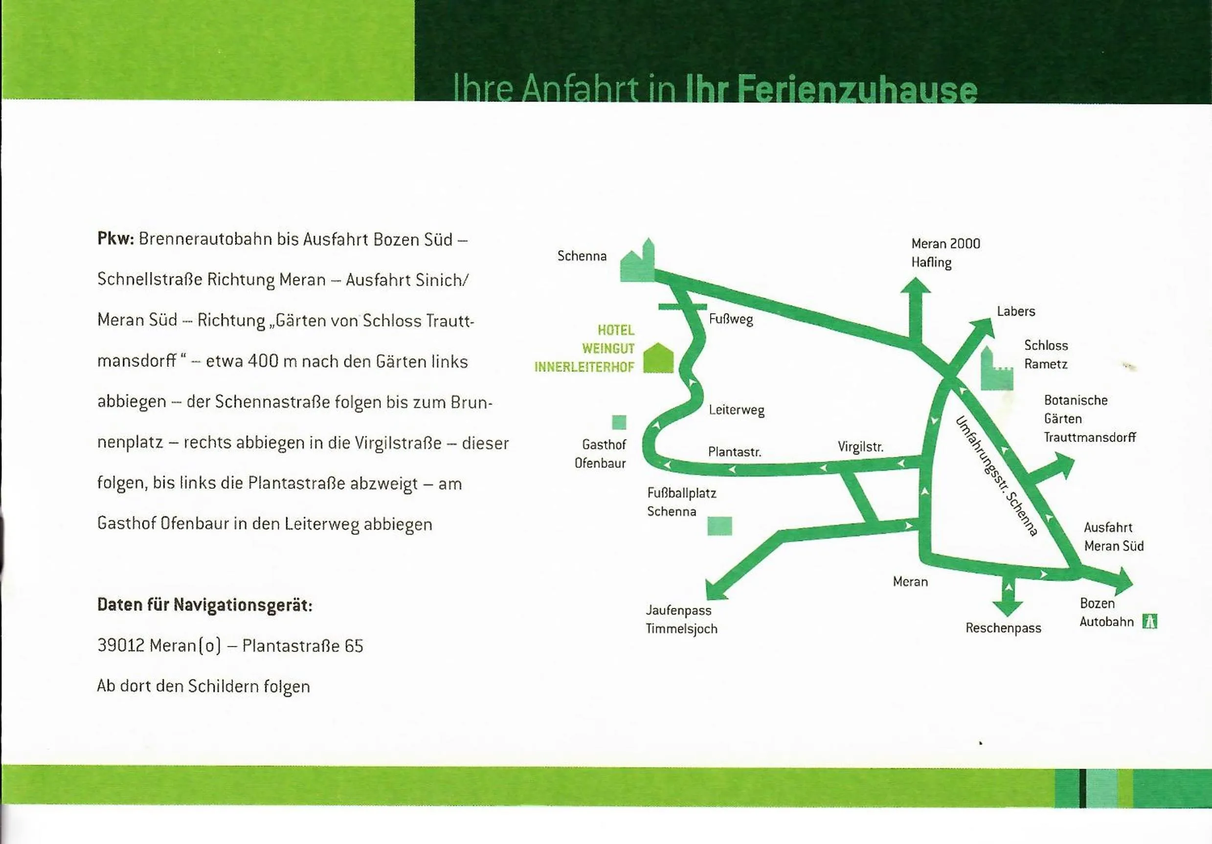 Area and facilities in Hotel Weingut Innerleiterhof