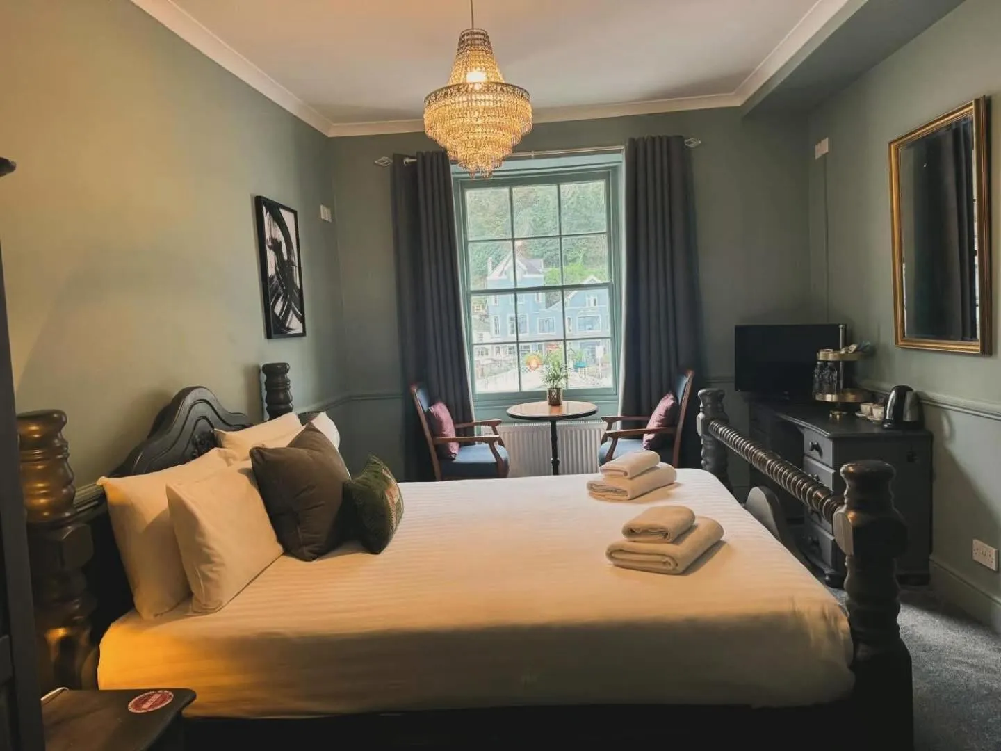 Bed in Rock House Hotel