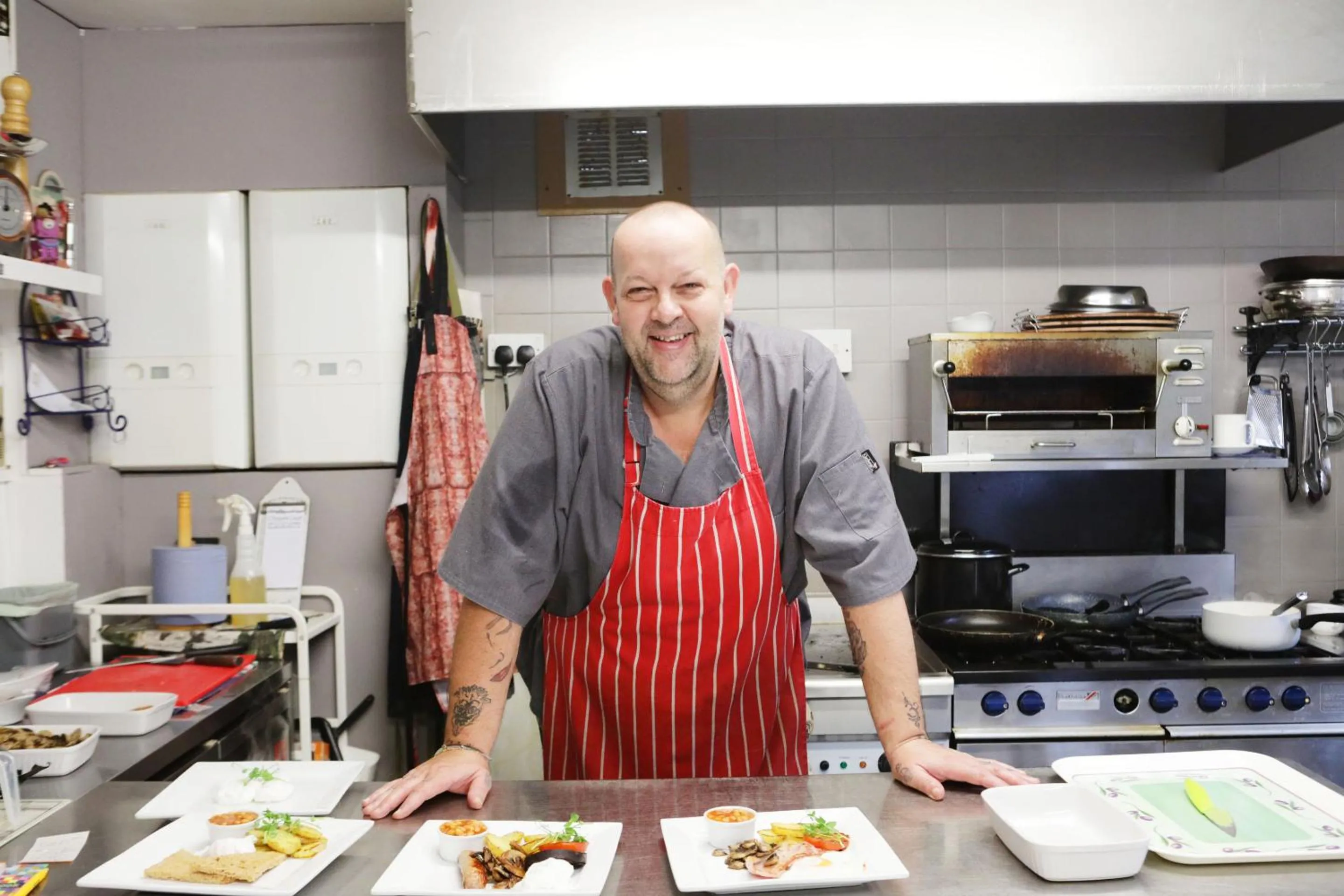 Breakfast in Bryn Woodlands House