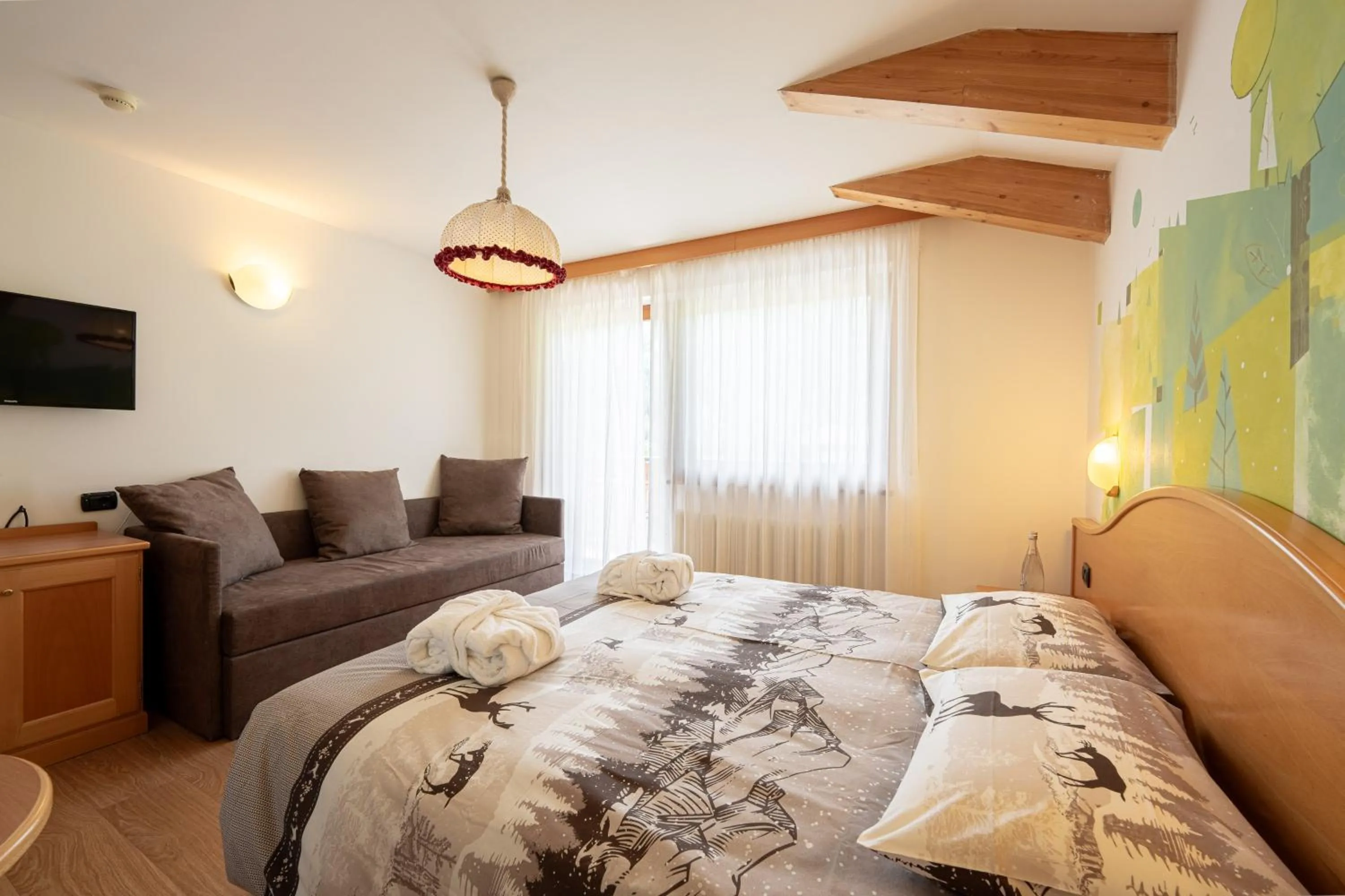 Photo of the whole room, Bed in Hotel Dolomites Inn