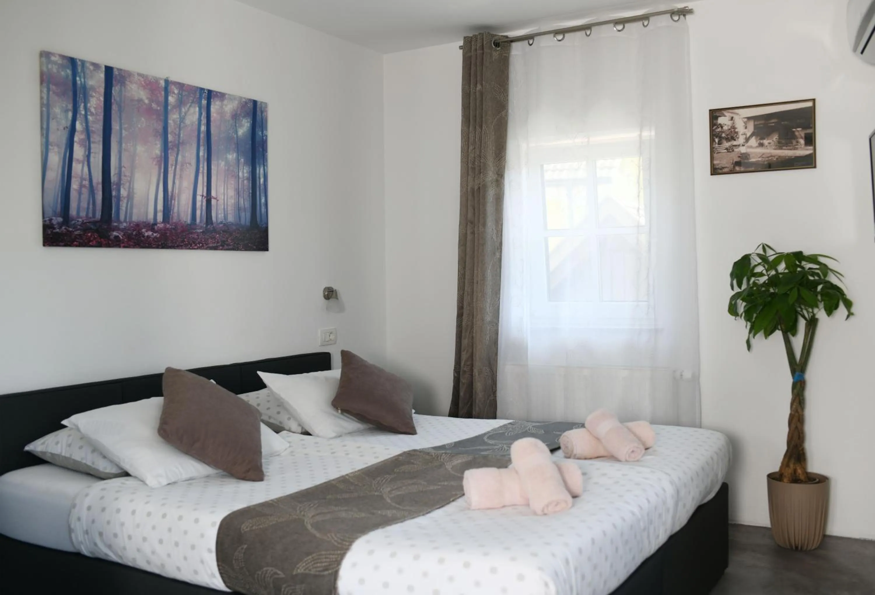 Bedroom, Bed in Resort Vidmar near Bled - rooms Vidmar