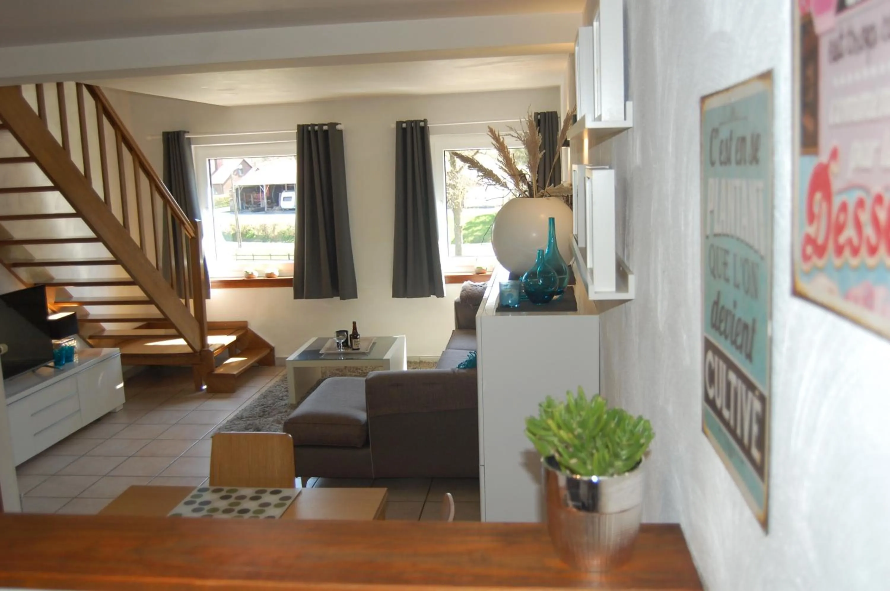 Living room in Appartement Fleurs des champs - Esc'Appart