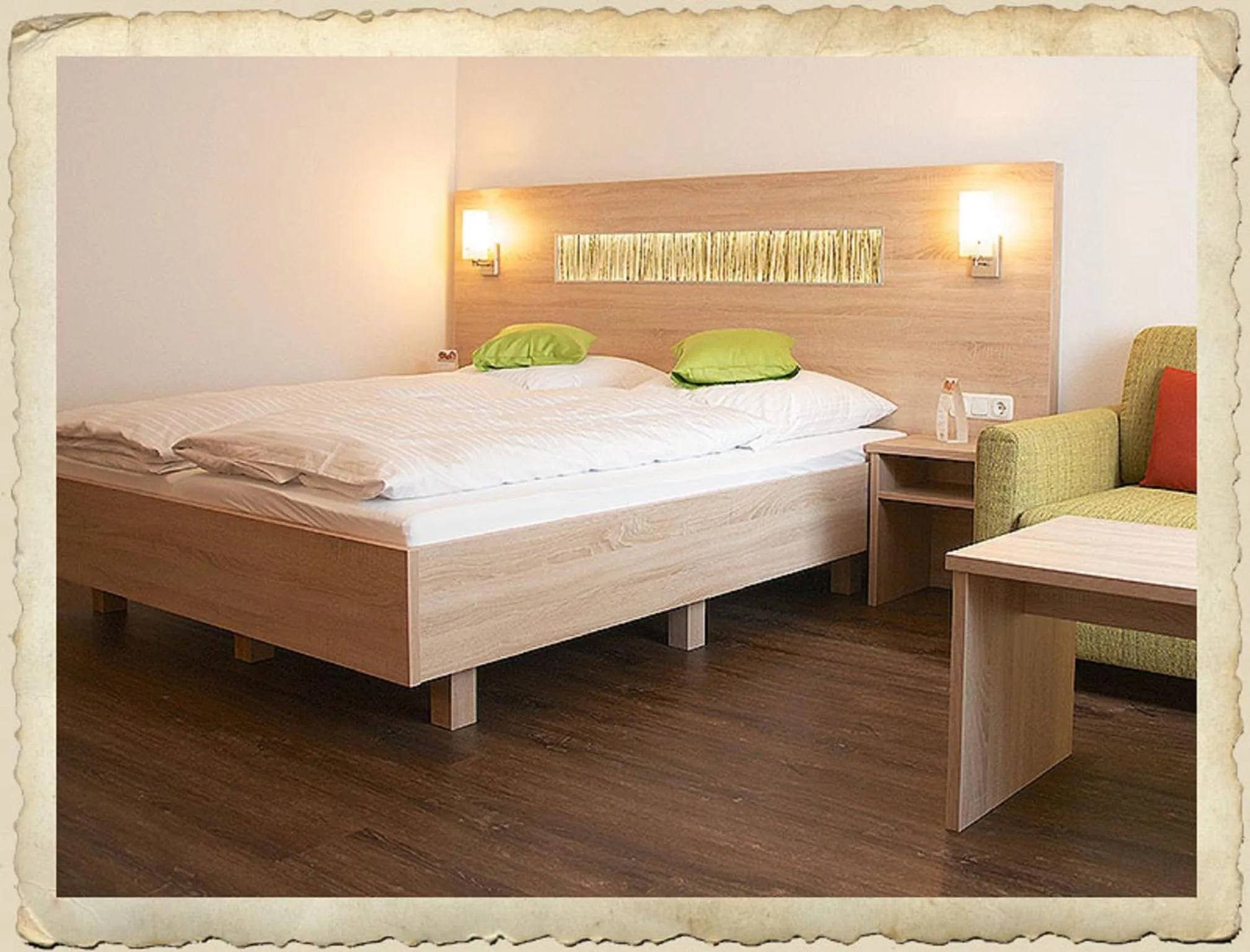 Bed in Gasthaus Schwarzer Adler