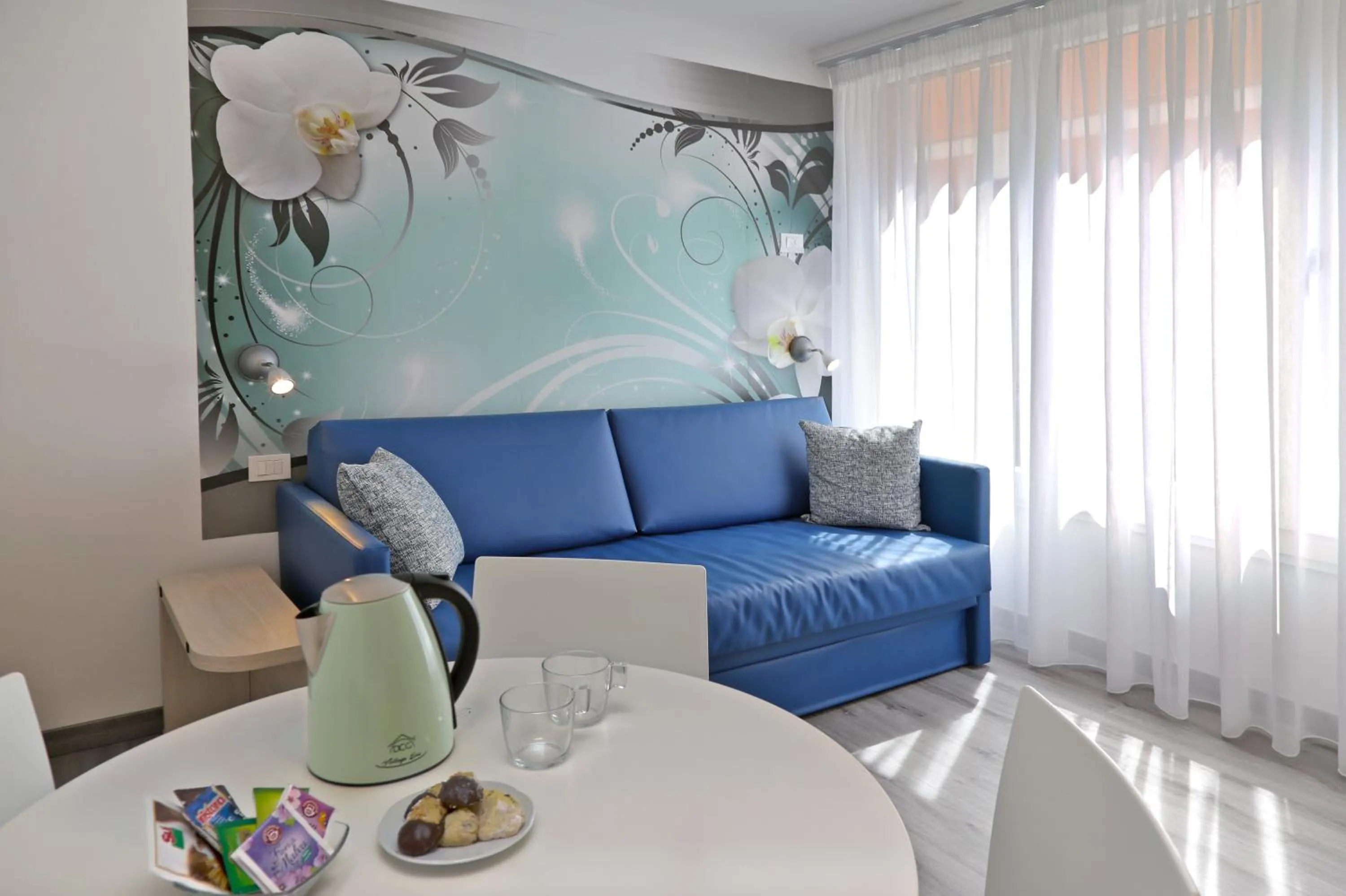 Seating area in Hotel Orchidea