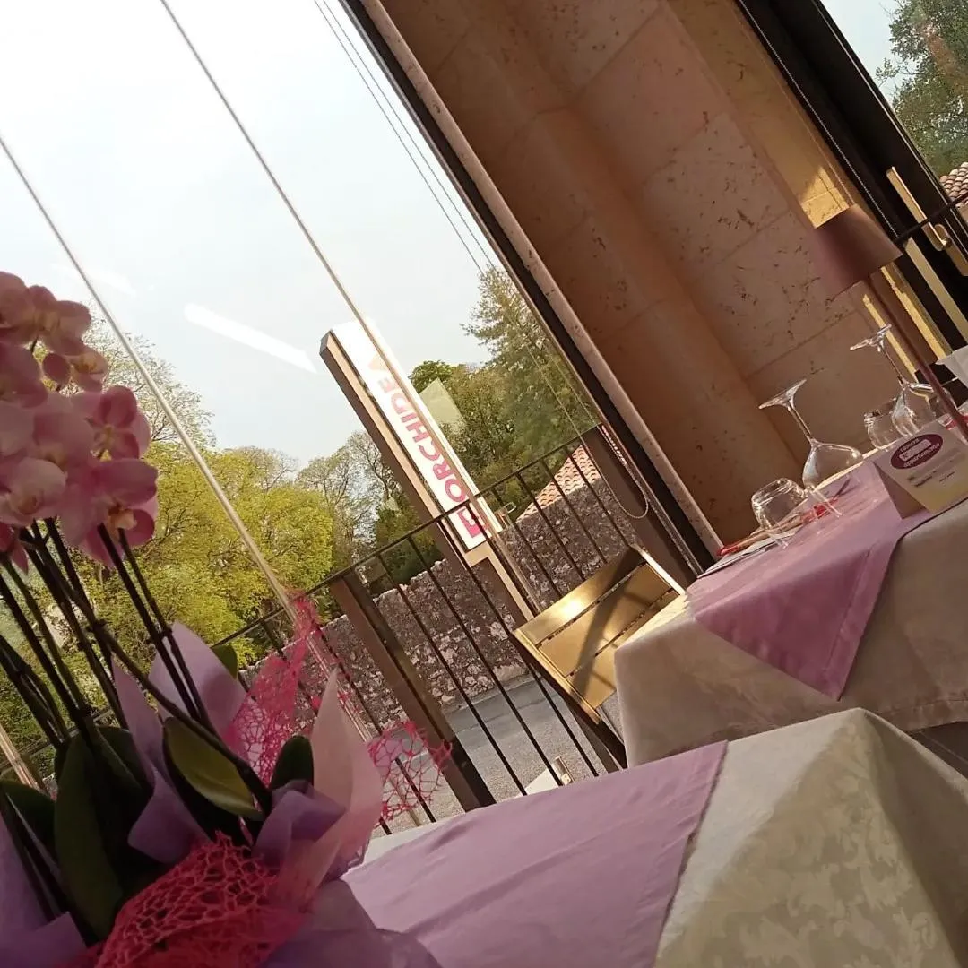 Dining area in Hotel Orchidea