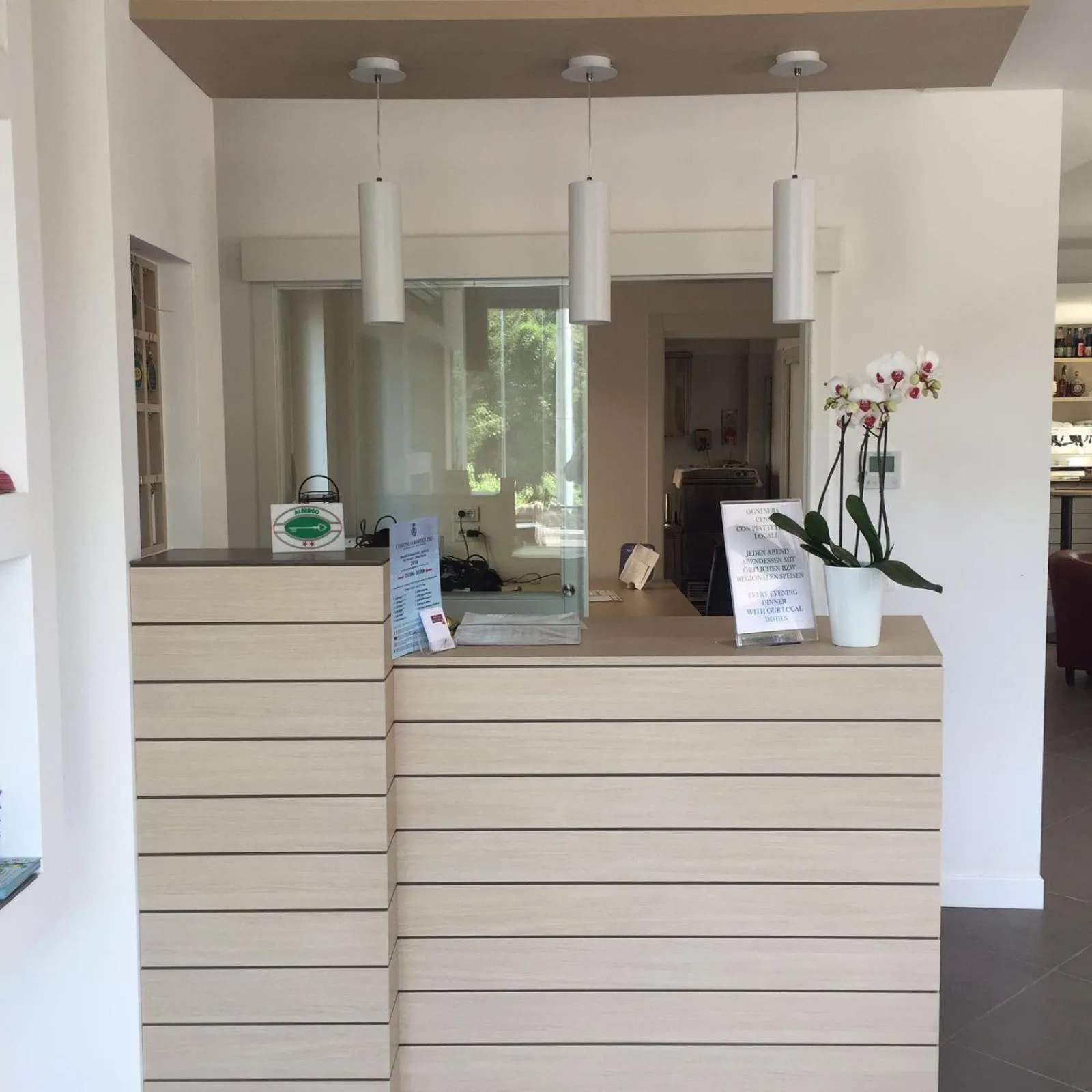 Lobby or reception in Hotel Orchidea