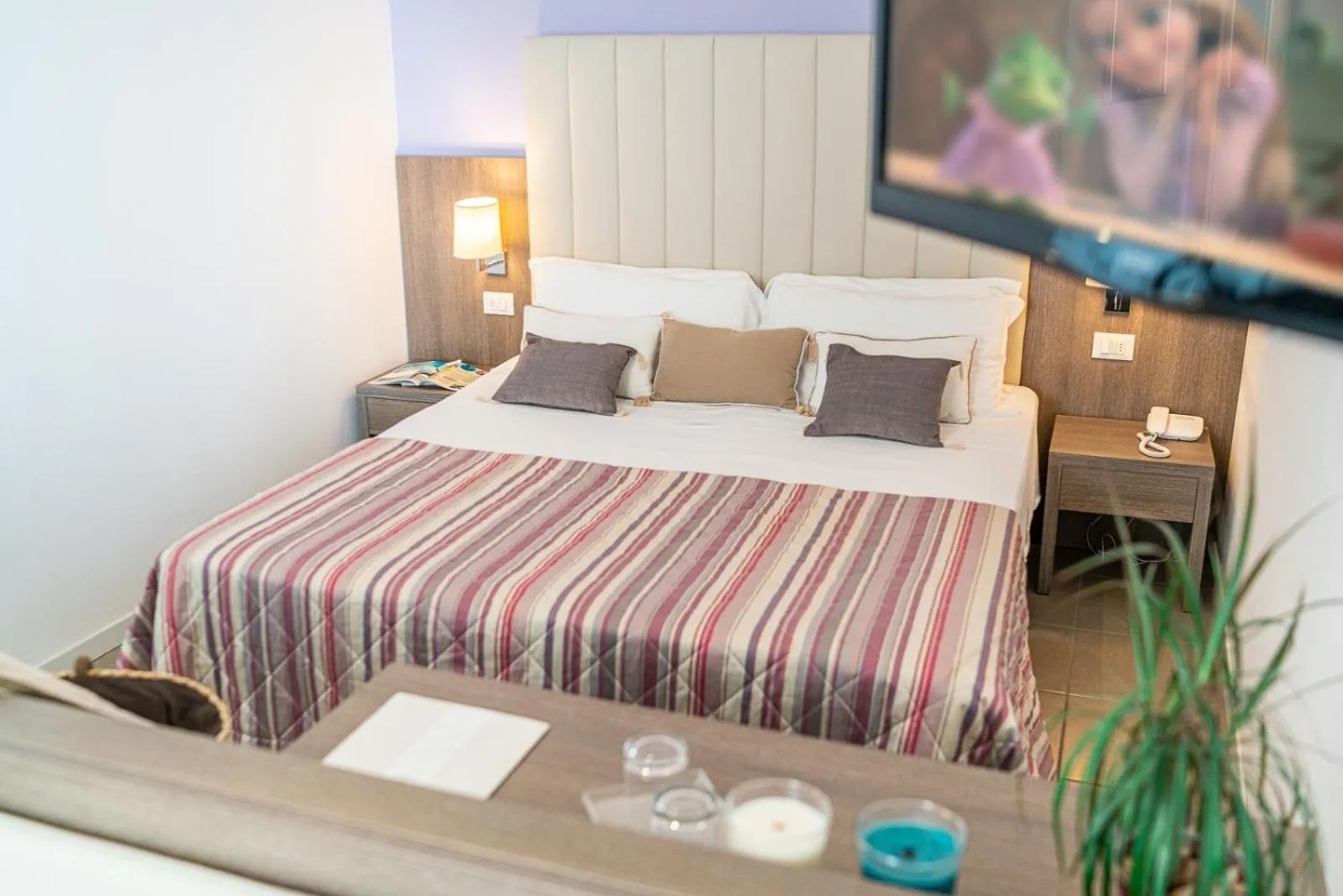 Bed in Hotel Karinzia