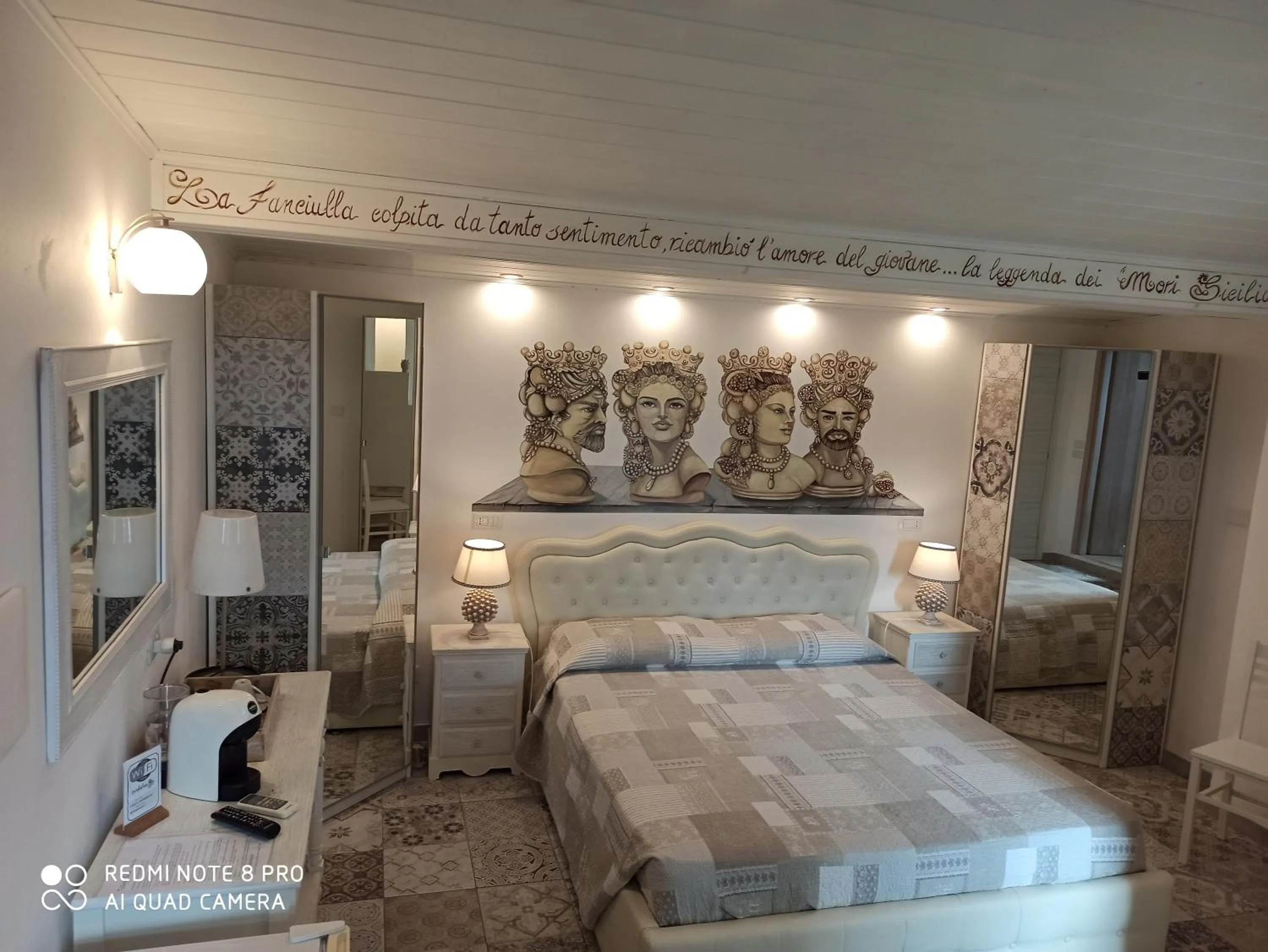 Bed in B&B Triskèles