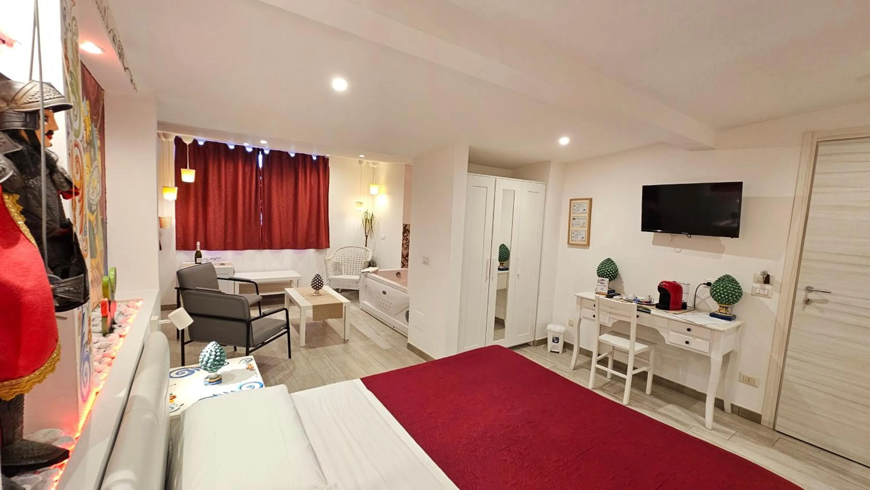 Hot Tub in B&B Triskèles Adult Only