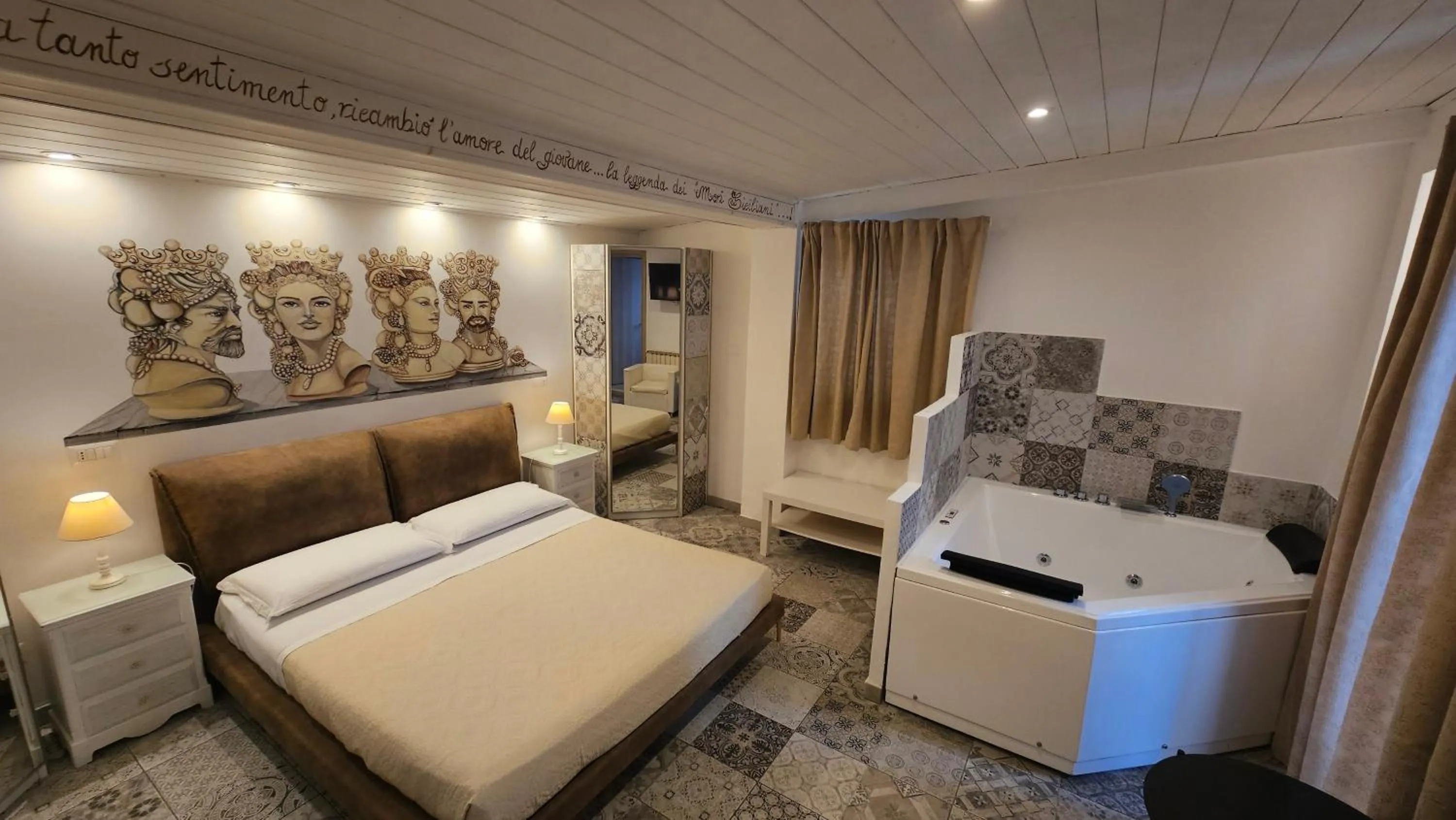 Bedroom, Bed in B&B Triskèles Adult Only