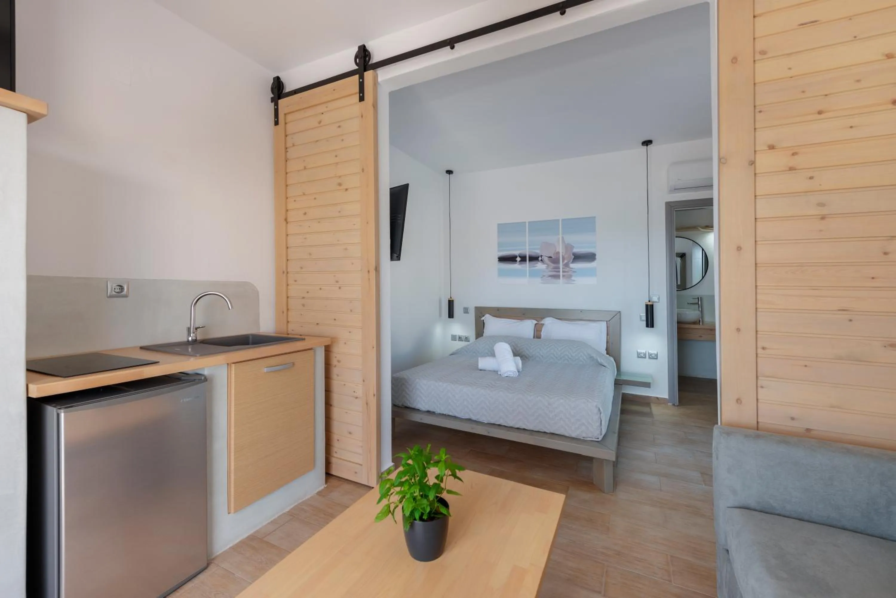 Photo of the whole room, Bed in Aegean Paradiso Vacation Club - "Adults Only"