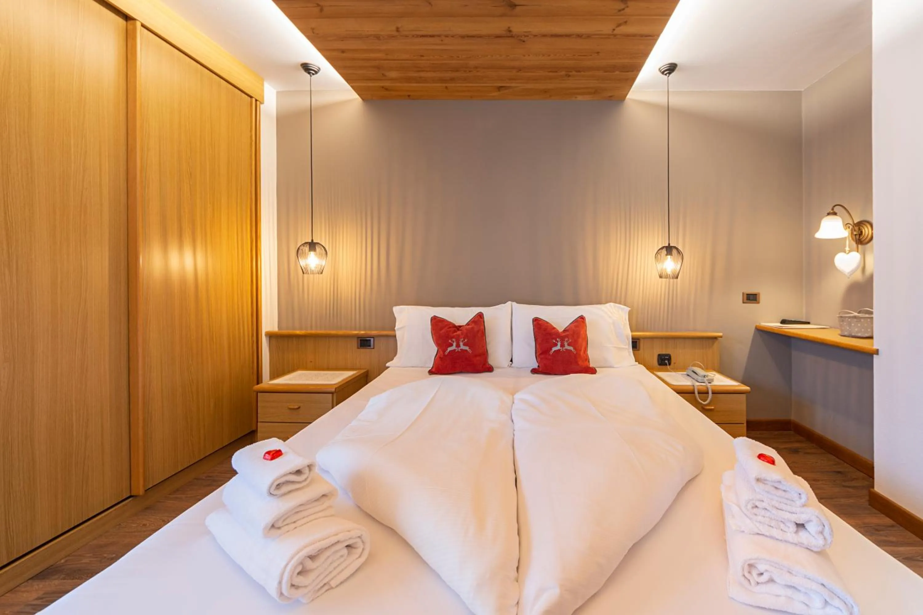 Bed in Hotel Ciampian