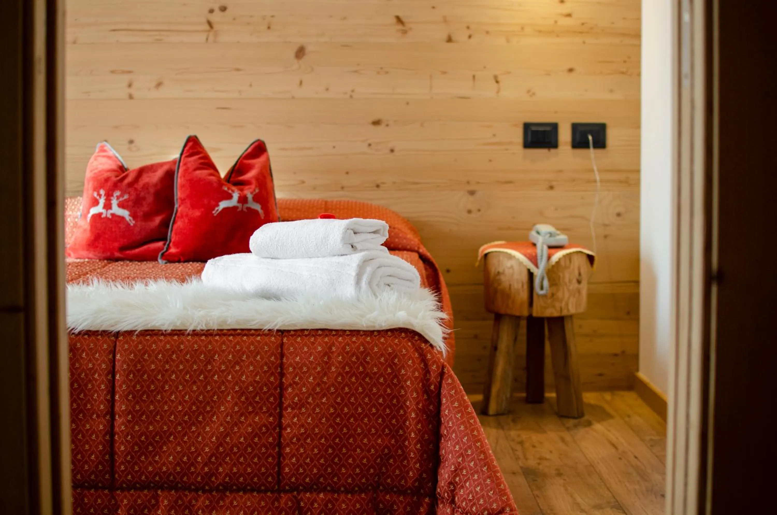 Bed in Hotel Ciampian