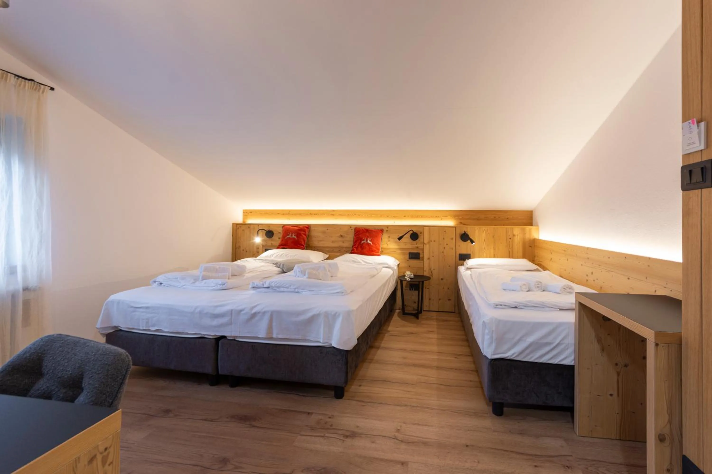 Bed in Hotel Ciampian