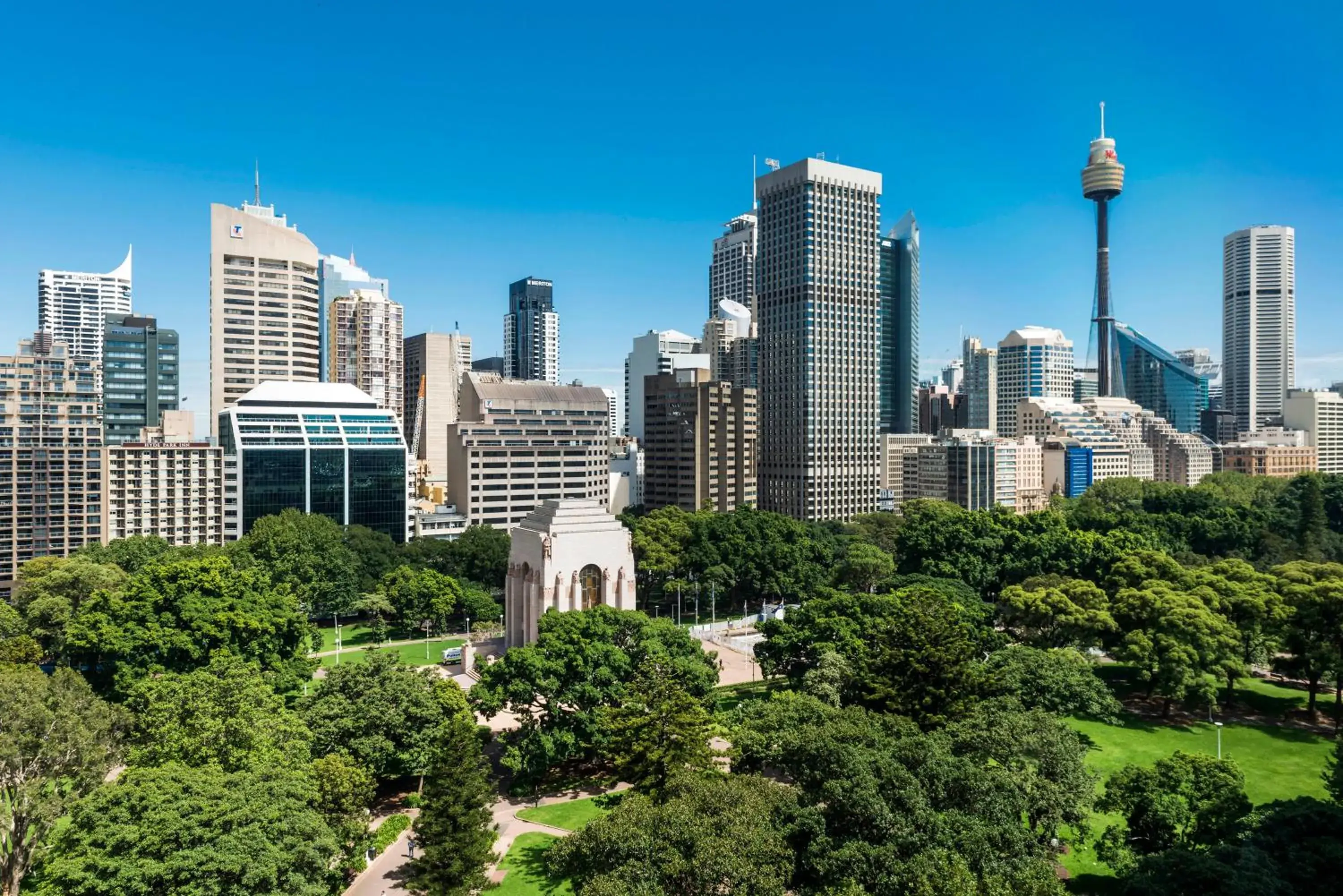 City view in Oaks Sydney Hyde Park Suites City view in Oaks Sydney Hyde Park Suites