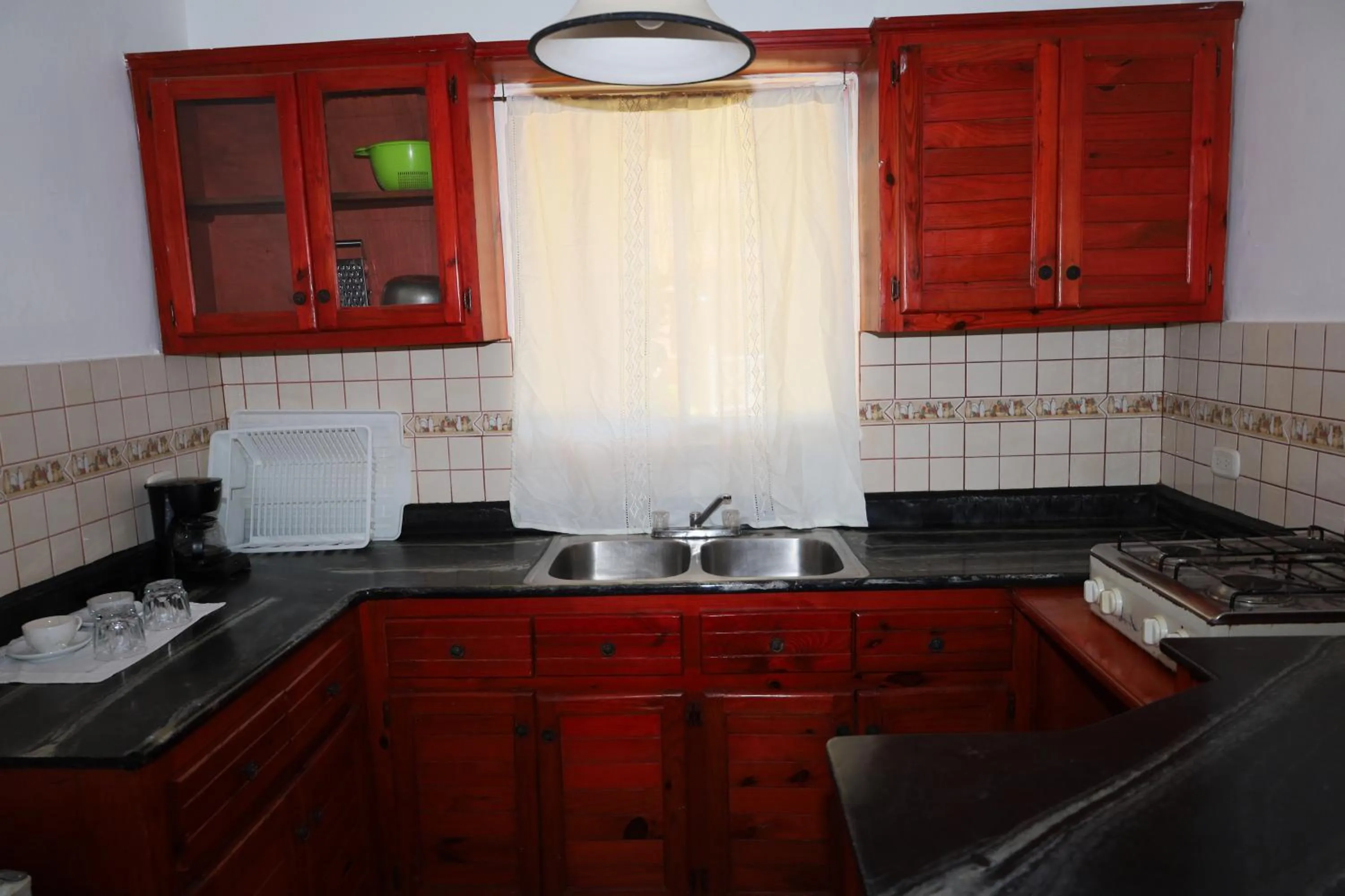Kitchen or kitchenette in Aparta-Hotel Villa Baya