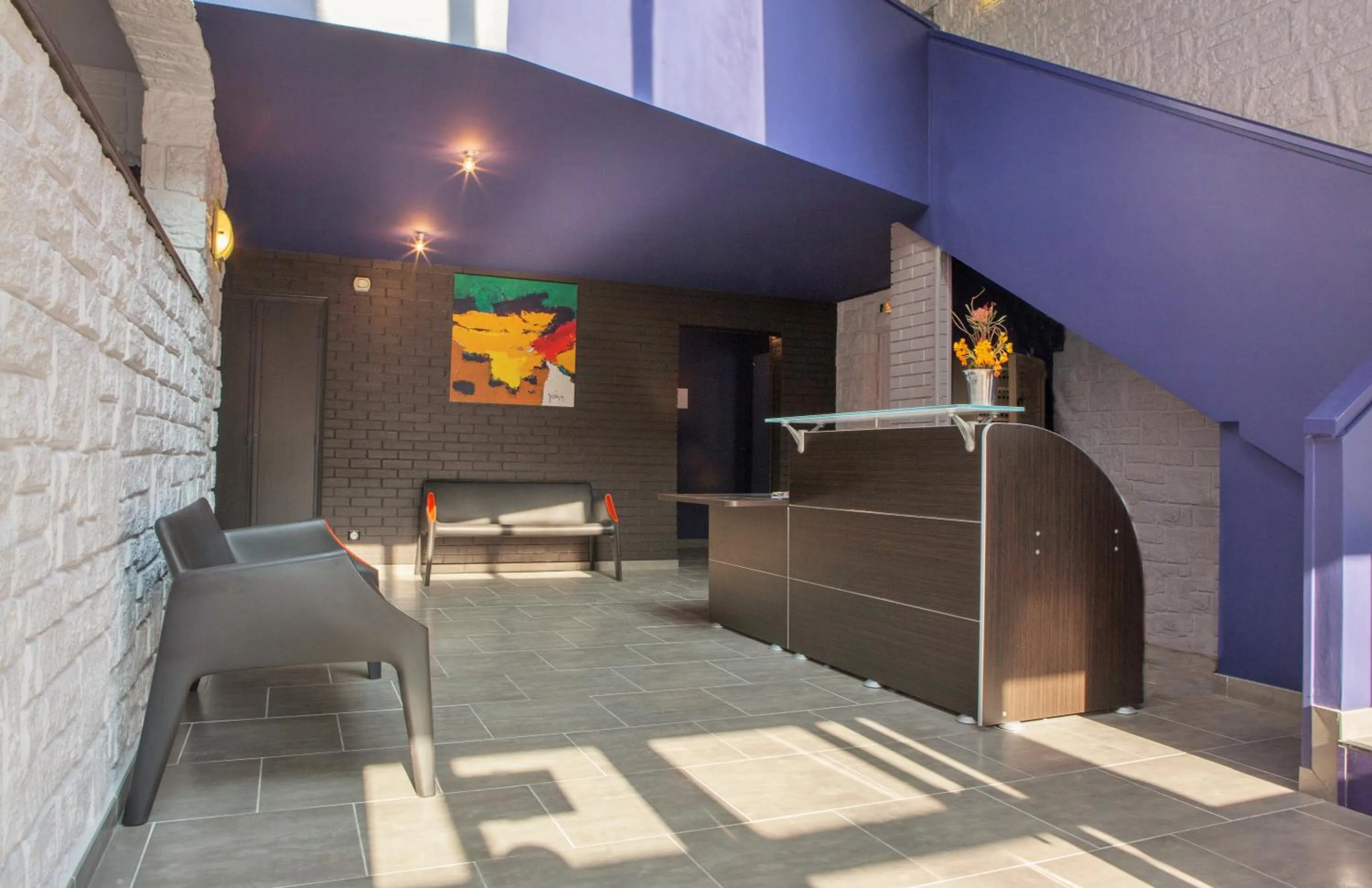 Lobby or reception in Hotel Restaurant Vesontio